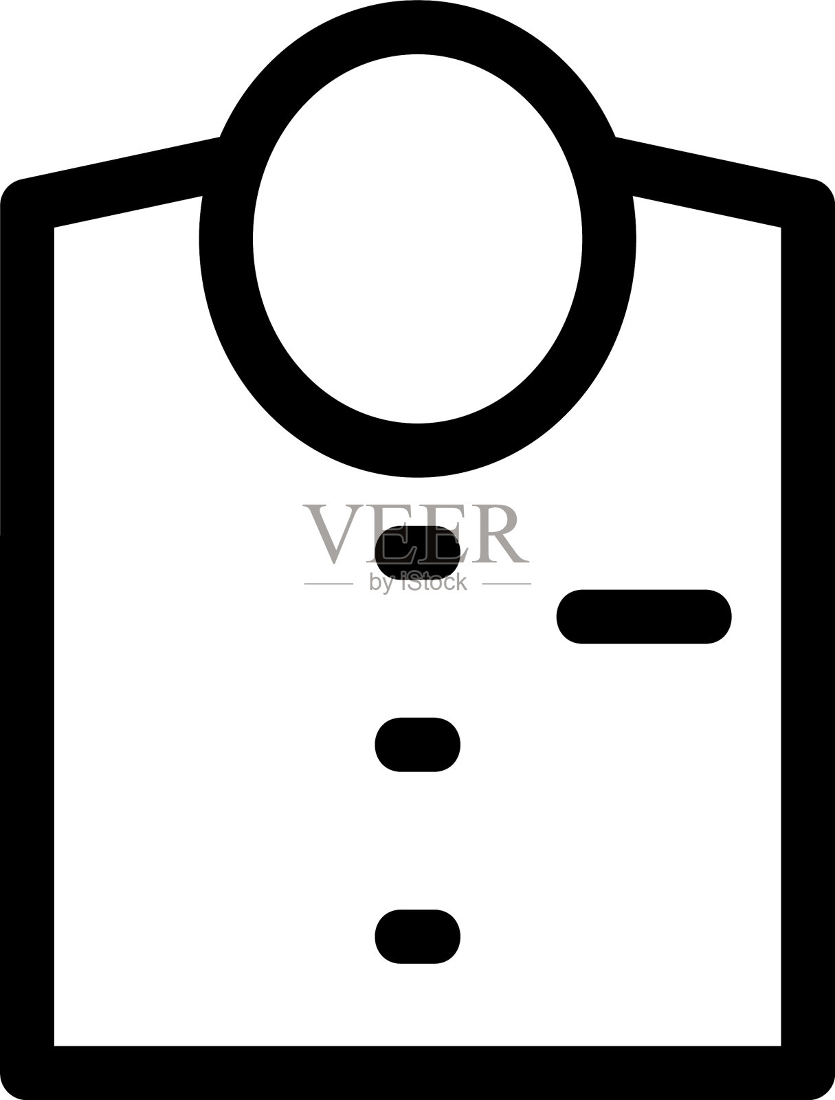 衬衫图标或标志孤立标志符号插画图片素材