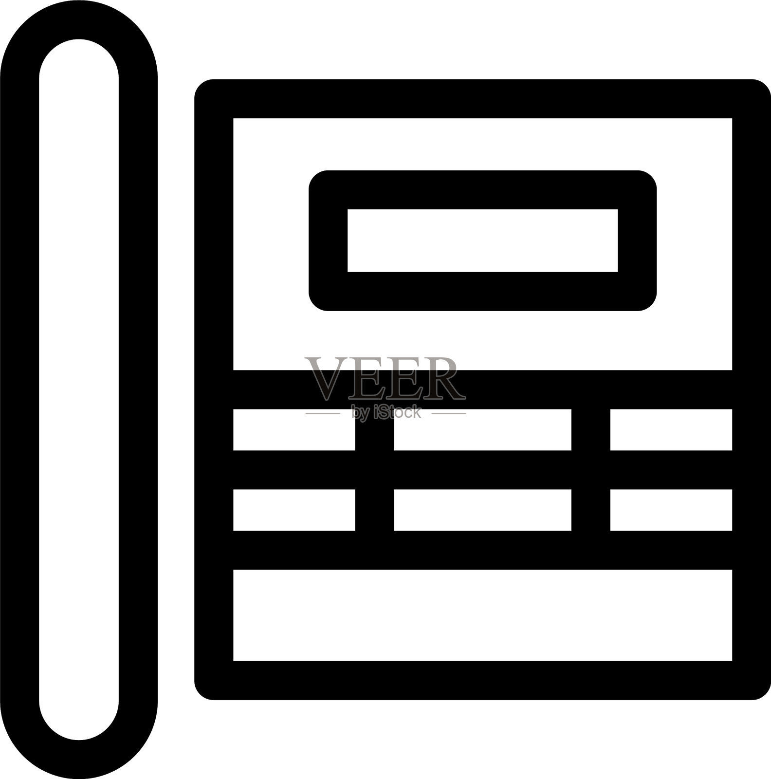 电话图标或标志孤立标志符号图标素材