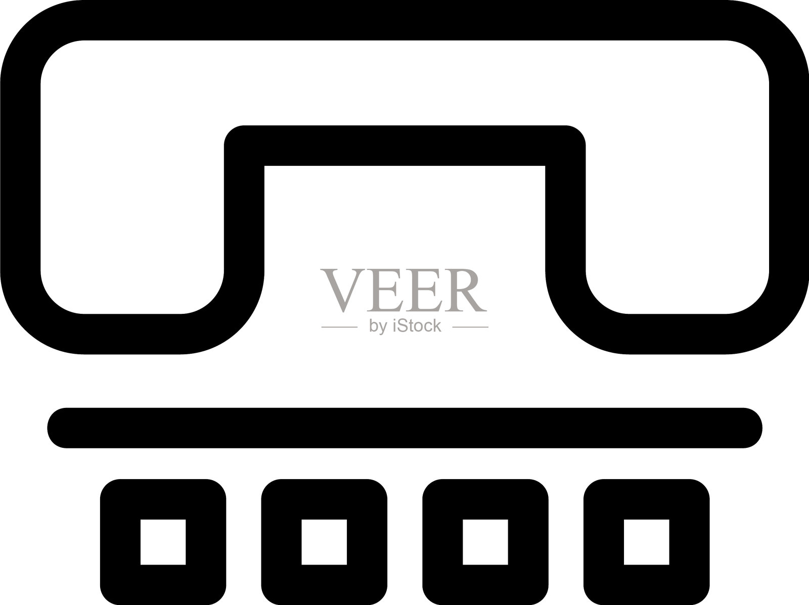 电话图标或标志孤立标志符号插画图片素材