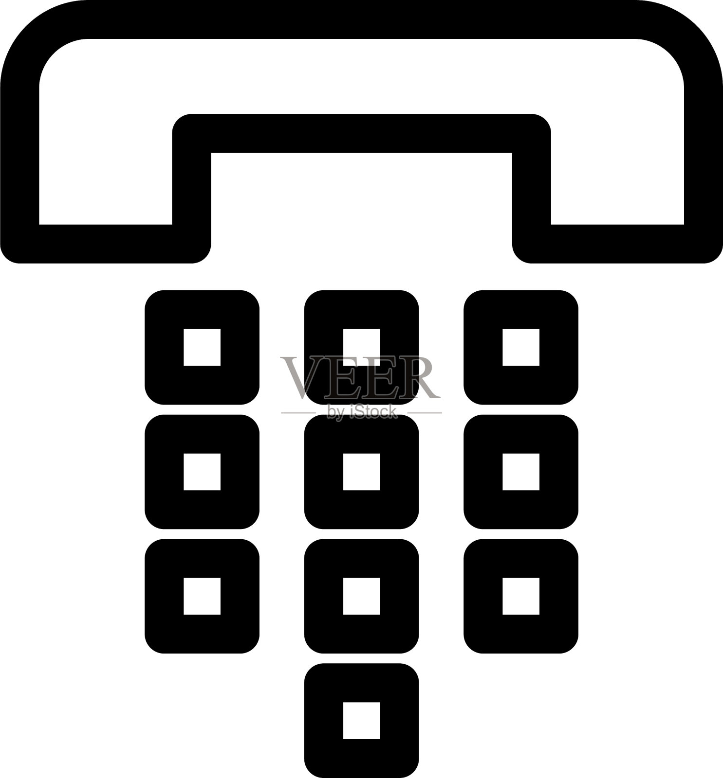 电话图标或标志孤立标志符号图标素材