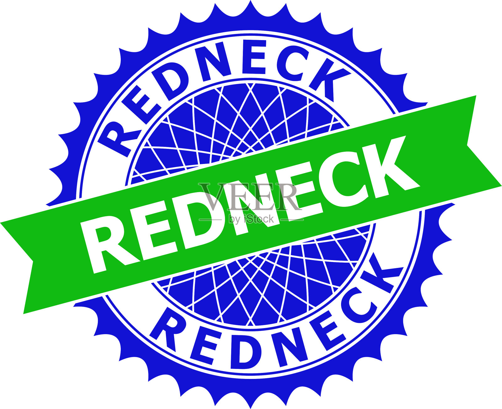 乡民双色干净玫瑰形模板密封插画图片素材