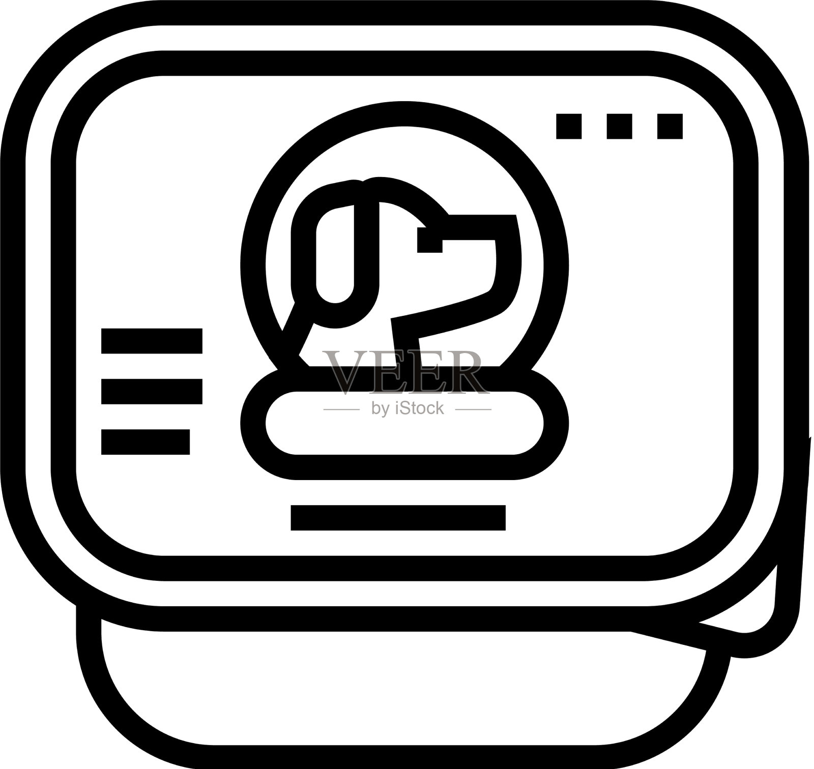 保存食物狗线图标图标素材