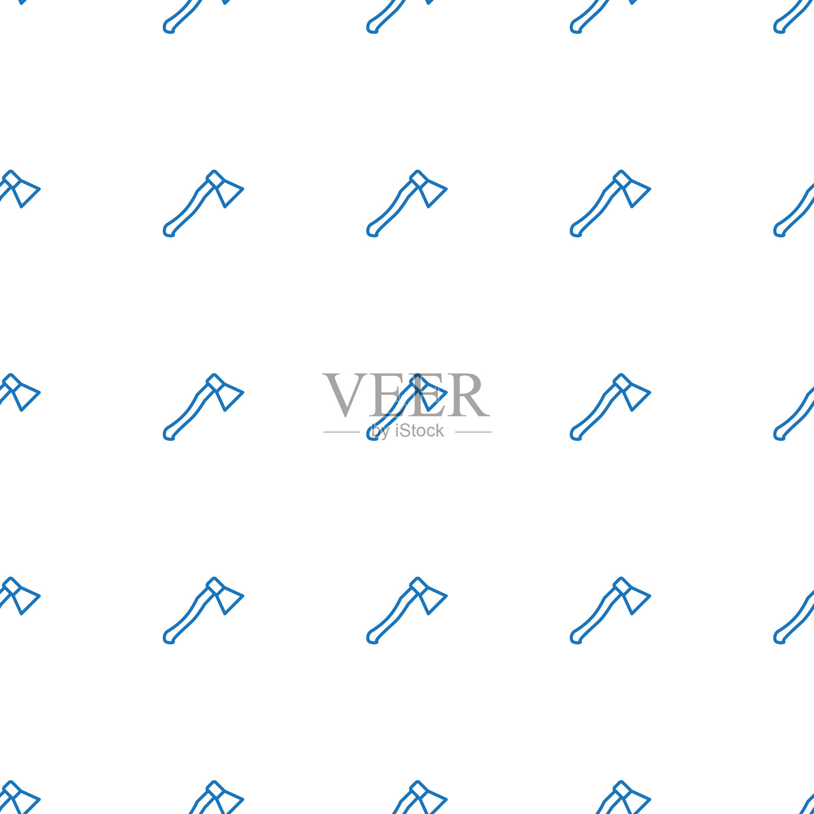 斧头武器图标图案无缝白色背景插画图片素材