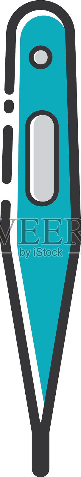 温度计图标设计模板隔离设计元素图片