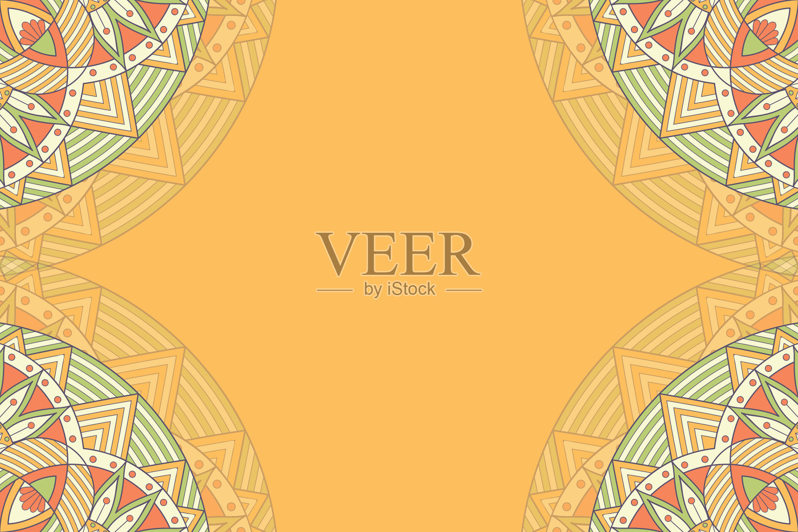 装饰曼陀罗设计背景插画图片素材