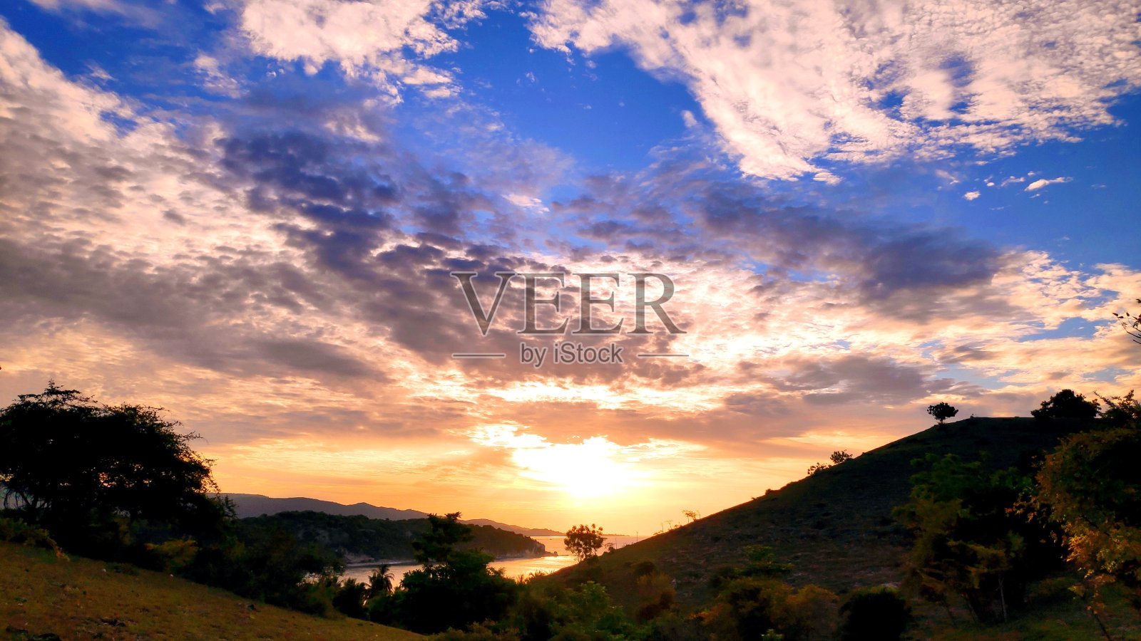 日落的观点照片摄影图片