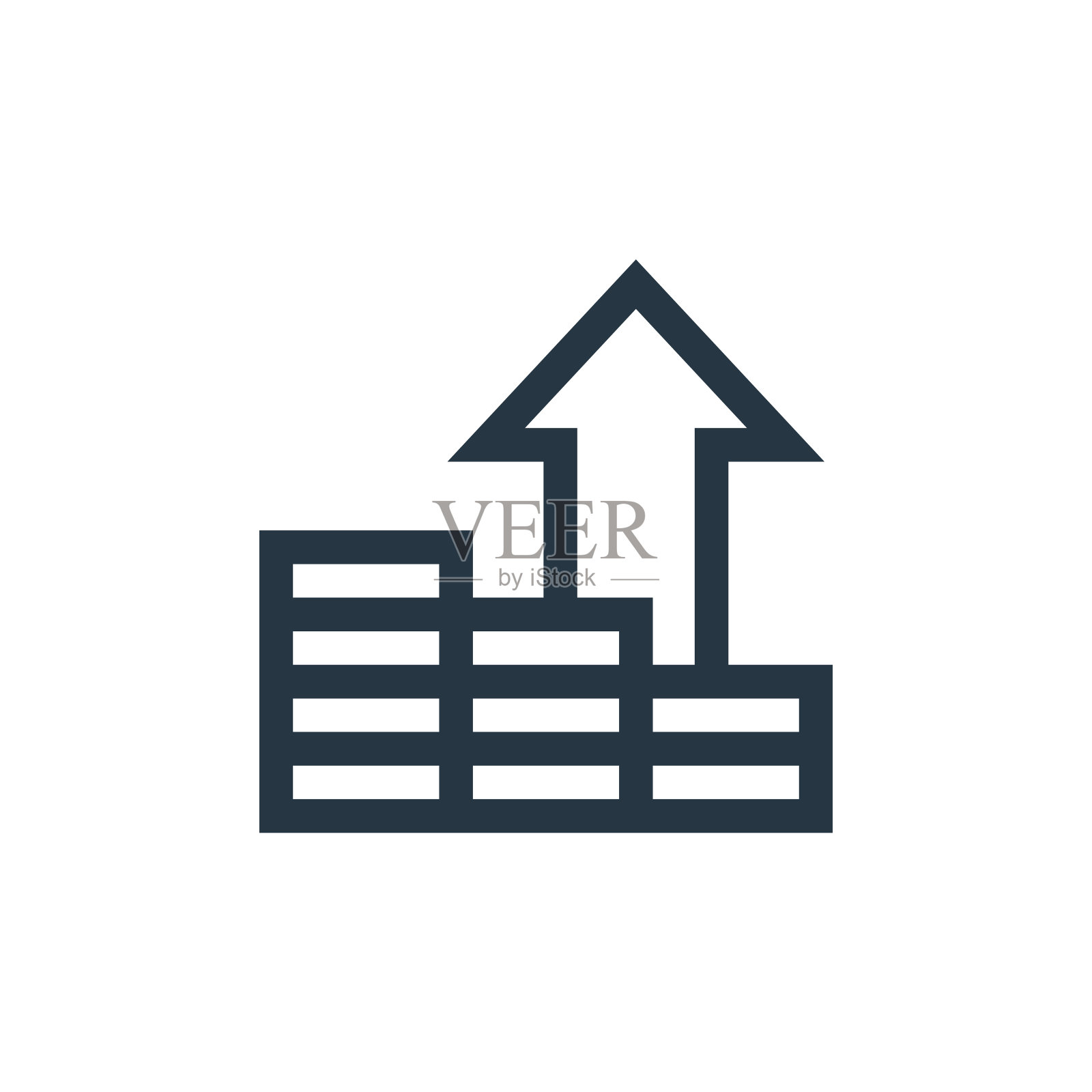 利润图标向量来自经济概念。细线插图的利润可编辑的笔触。利润线性标志使用在web和移动应用程序，标志，印刷媒体。图标素材