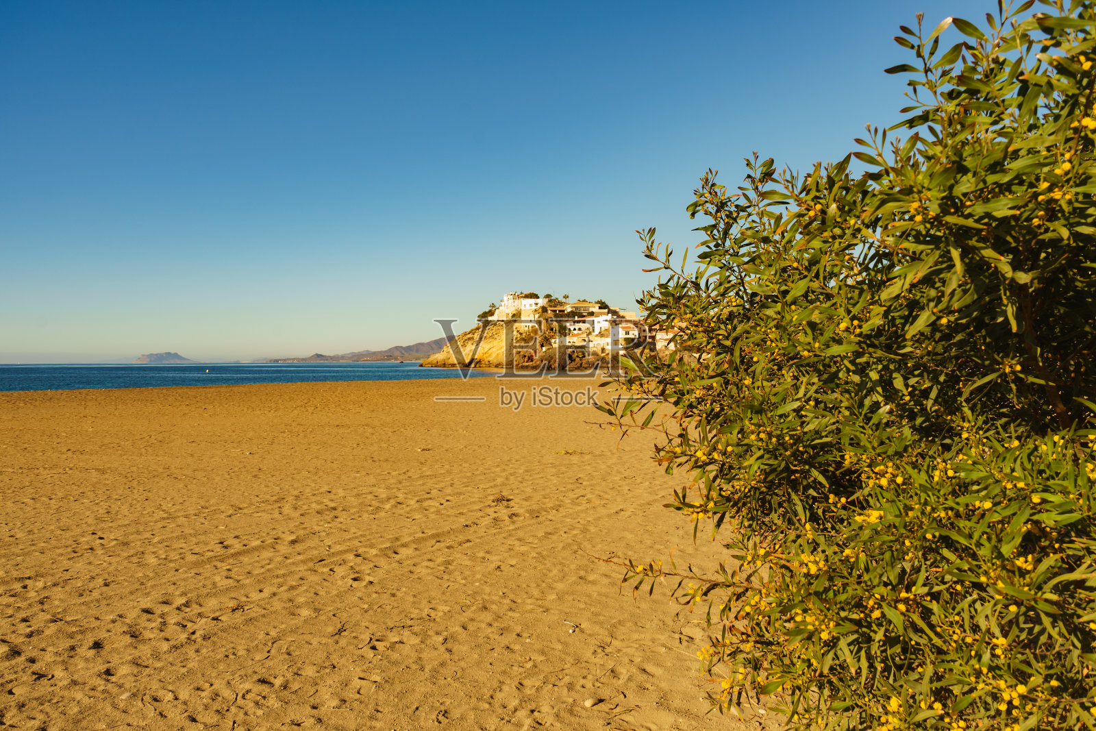 波尔努埃沃海滩，西班牙穆尔西亚照片摄影图片