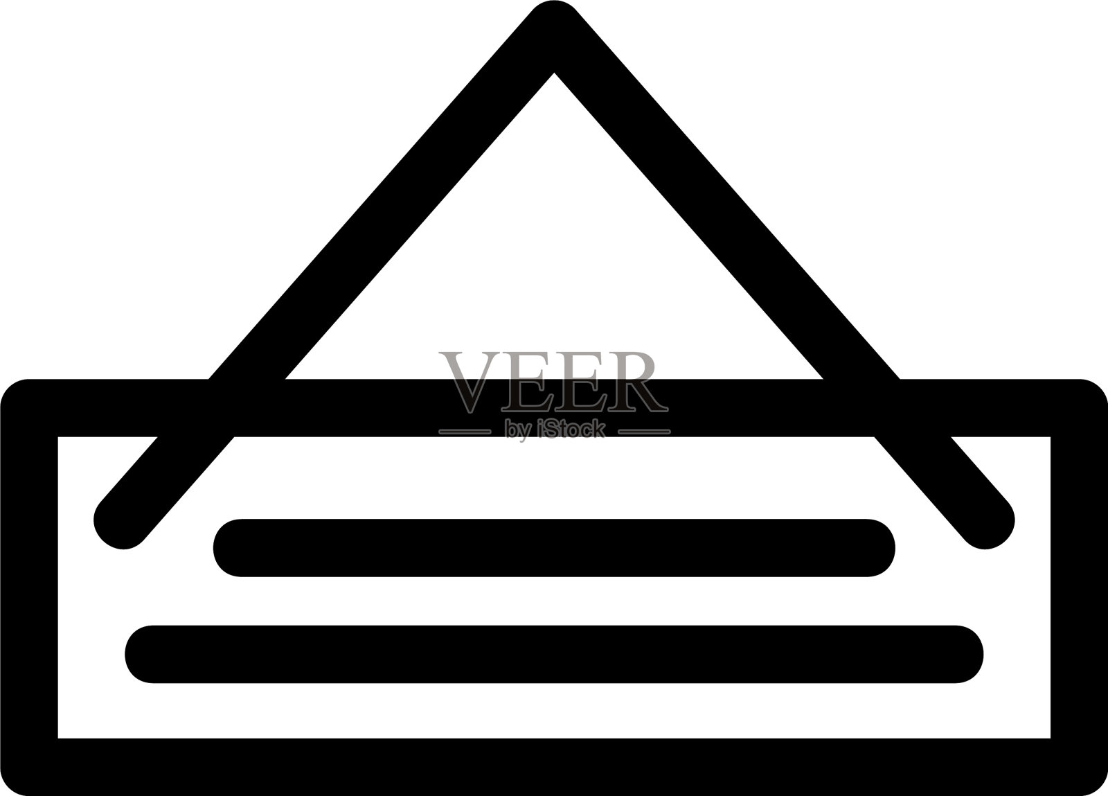 挂板上的图标或标志孤立标志符号插画图片素材