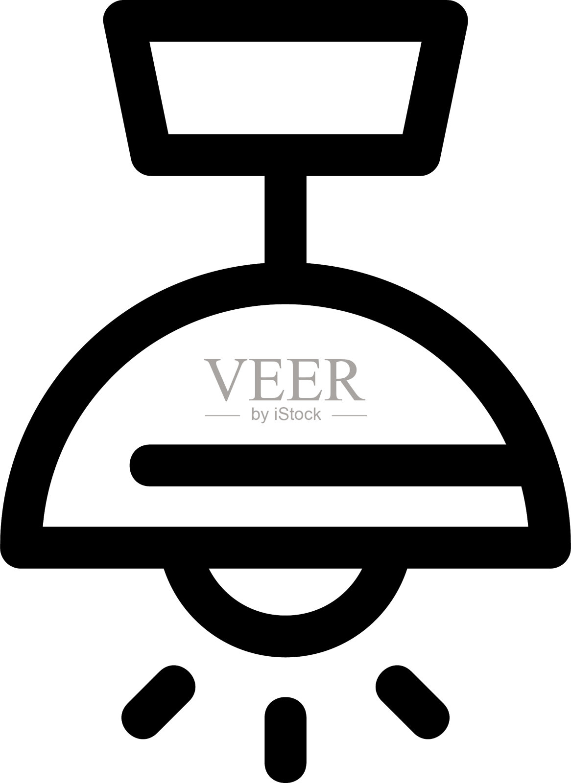 悬挂灯标或标志孤立标志符号插画图片素材