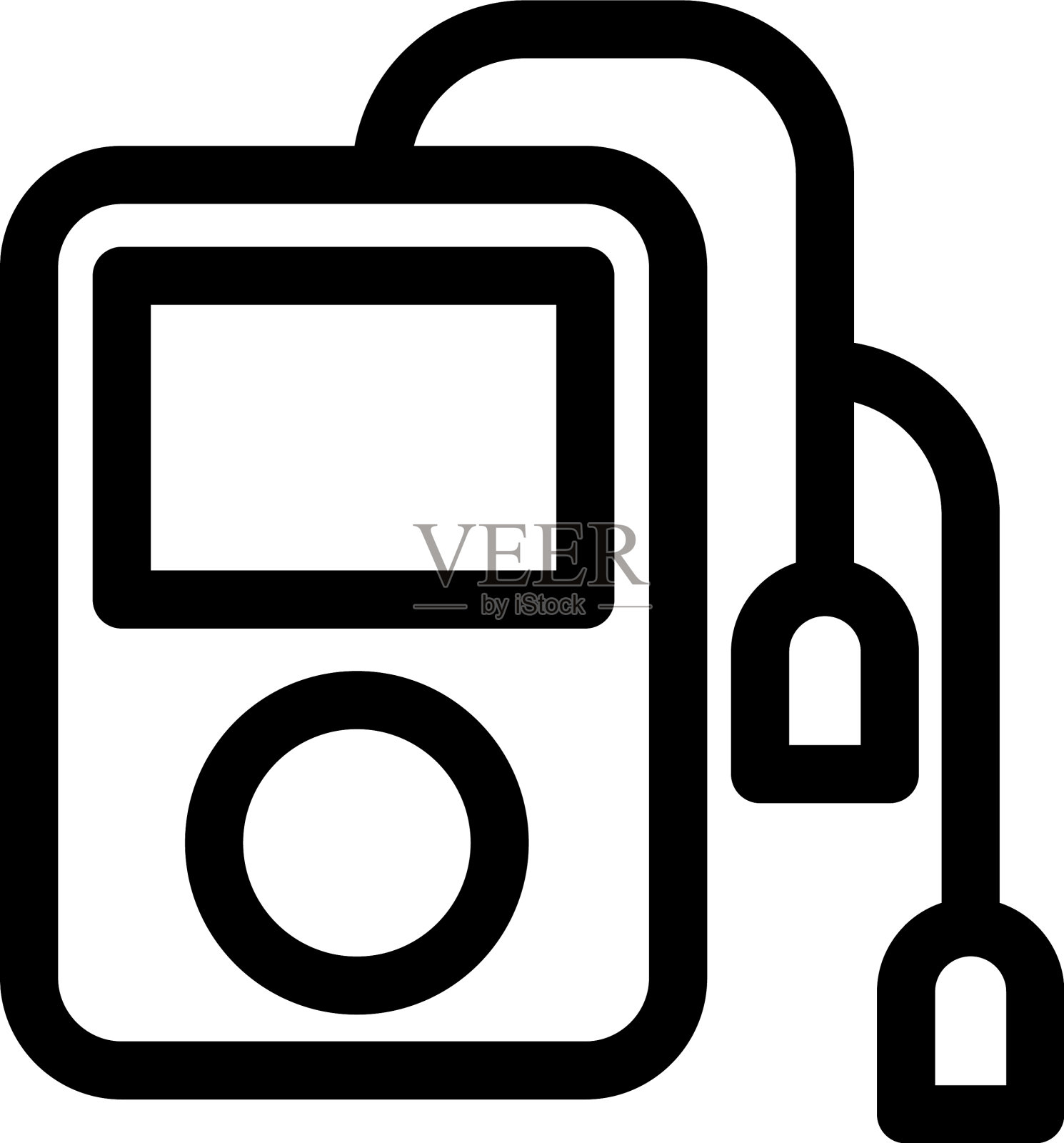 IPod图标或标志孤立标志符号插画图片素材