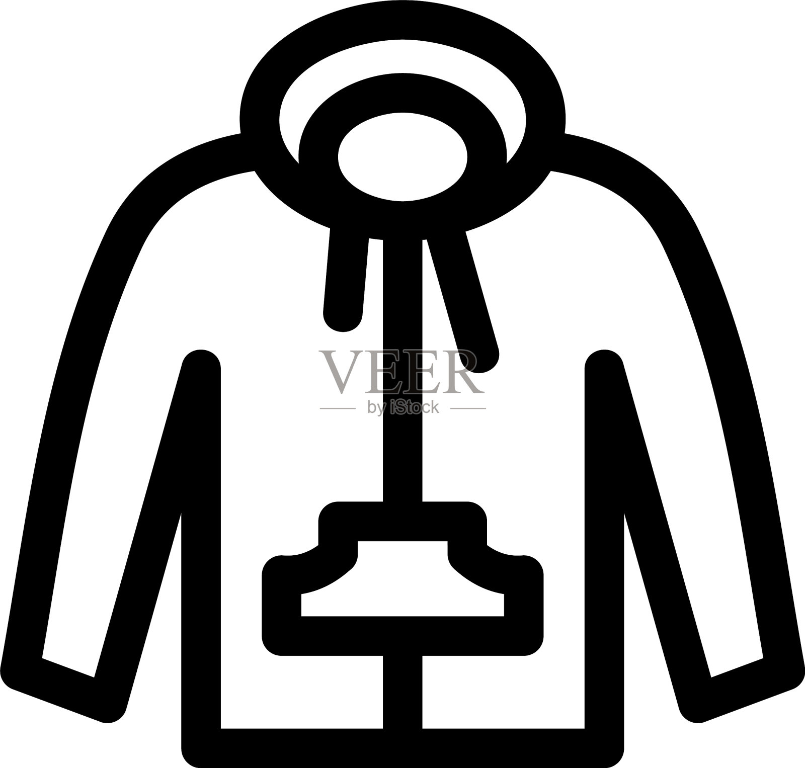 夹克图标或标志孤立标志符号插画图片素材