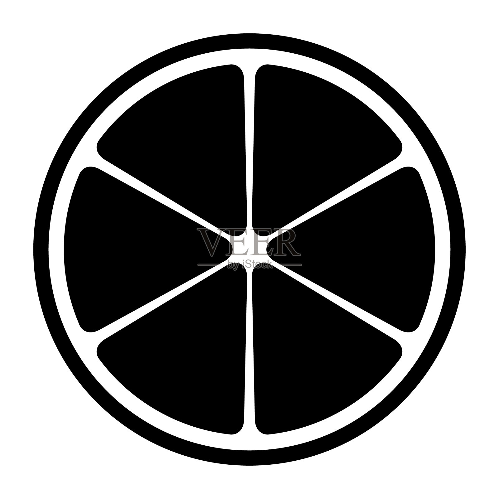 柑橘新鲜标志，食品果汁有机标志，健康自然设计矢量插图插画图片素材