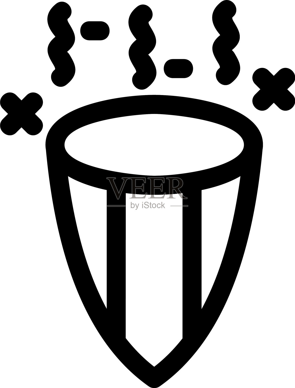 党popper图标或标志孤立的标志符号插画图片素材