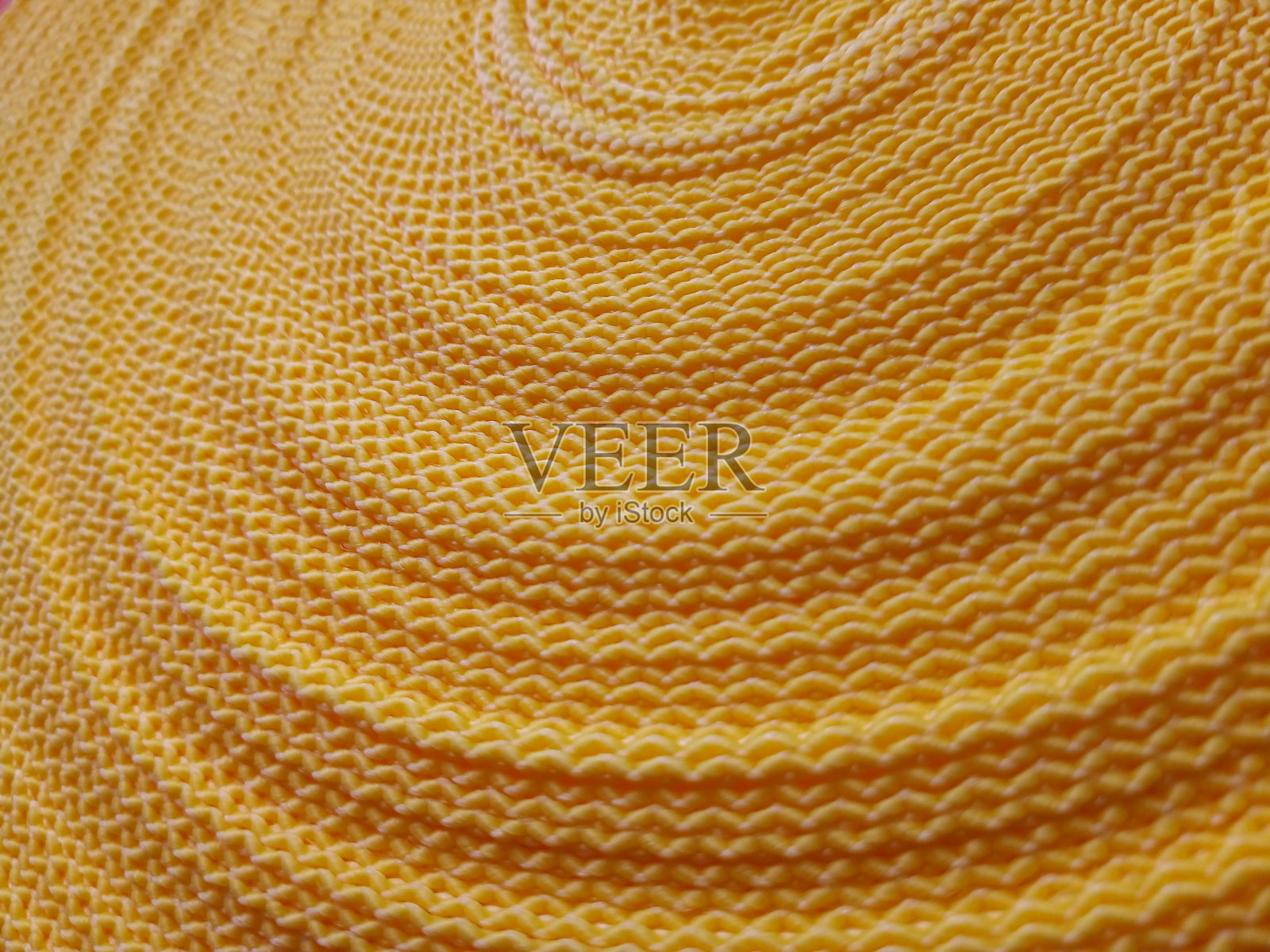 黄色抽象圆形图案的黄色吊索照片摄影图片