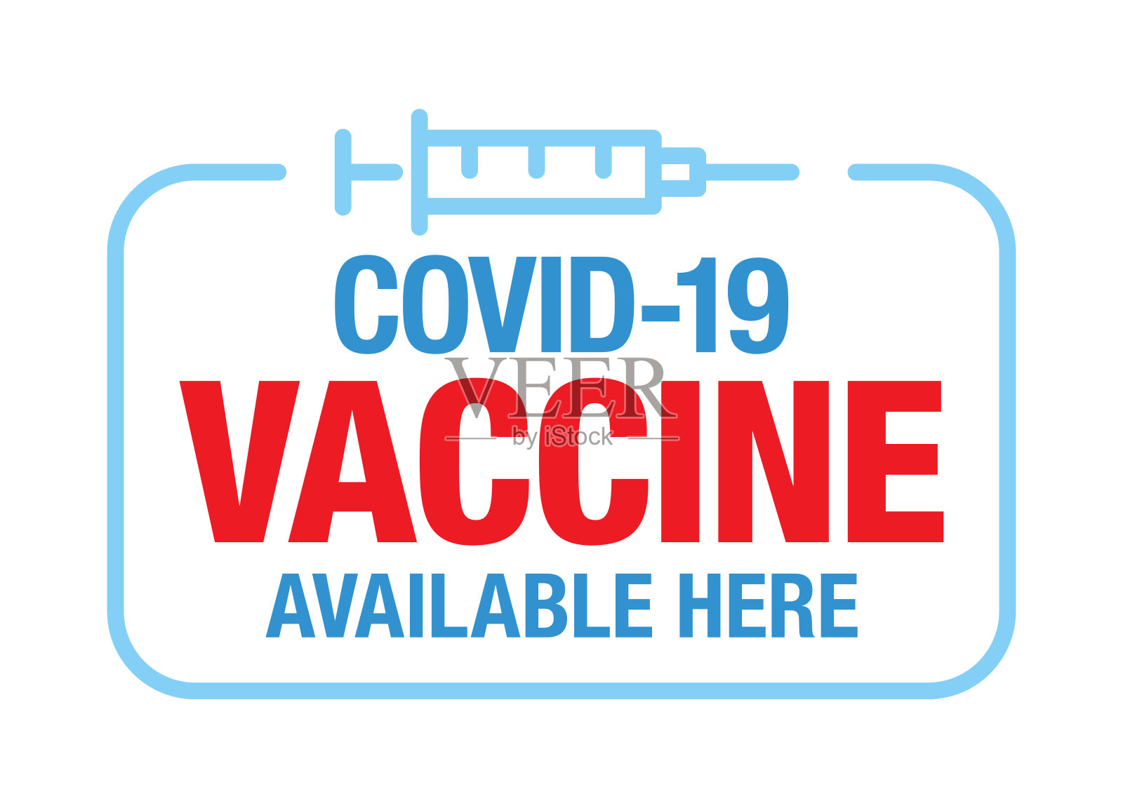 Covid - 19疫苗载体图标徽章。插画图片素材