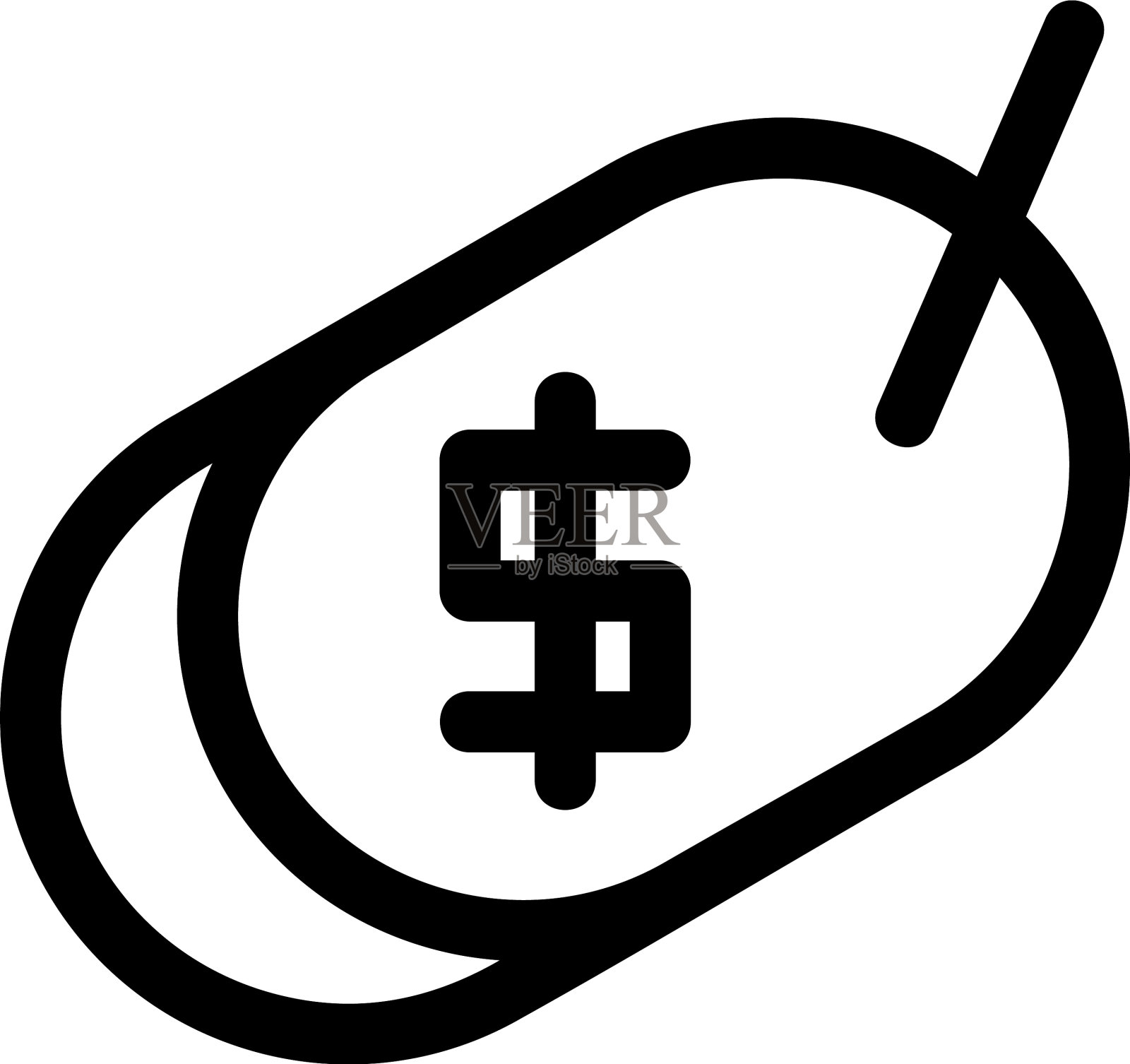 大米标签图标或标志孤立标志符号图标素材