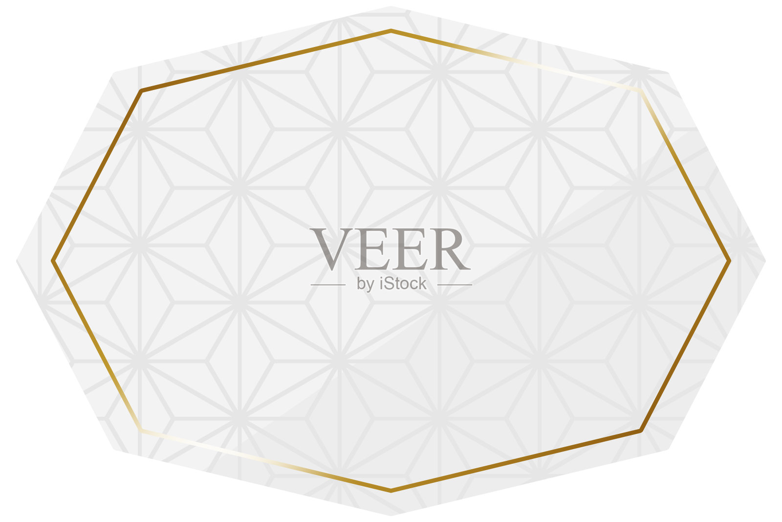 八角形的框架插画图片素材