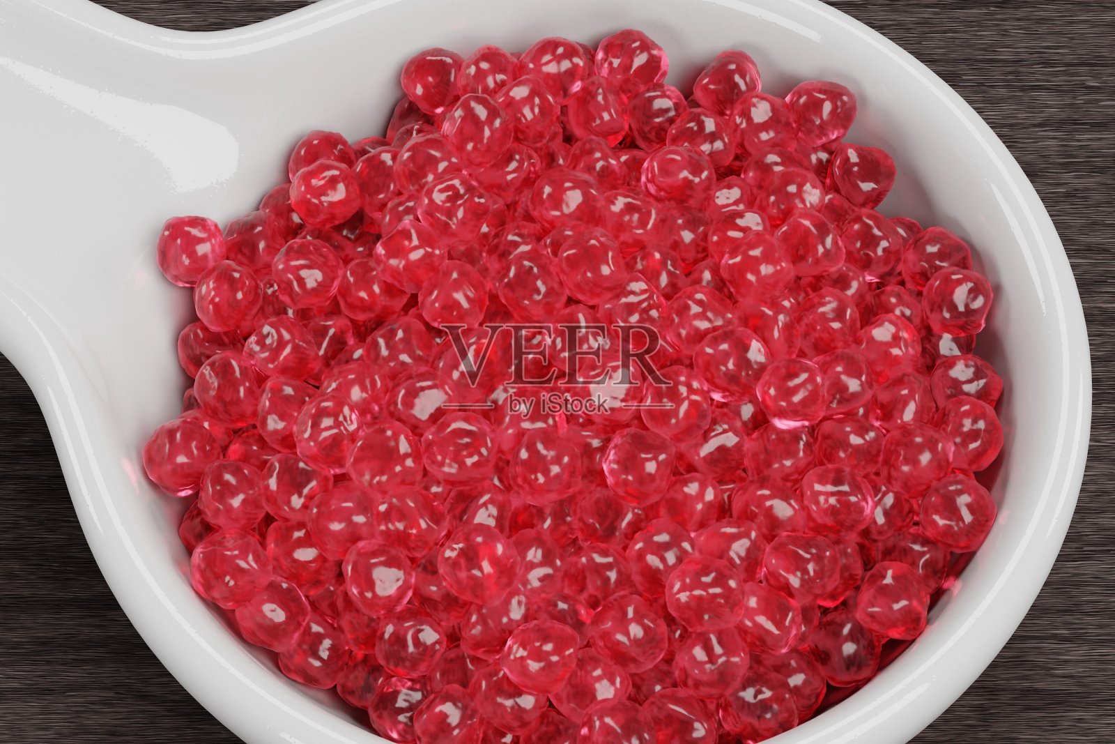 红鱼子酱的逼真3D渲染照片摄影图片