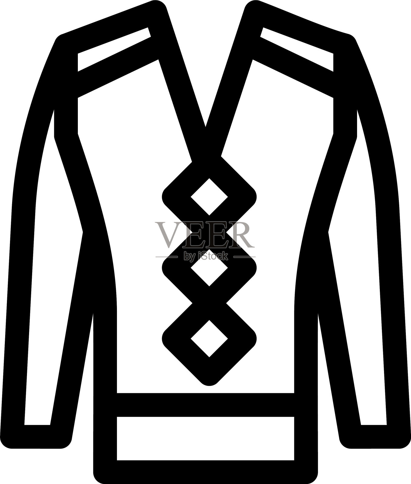 毛衣图标或标志孤立标志符号插画图片素材