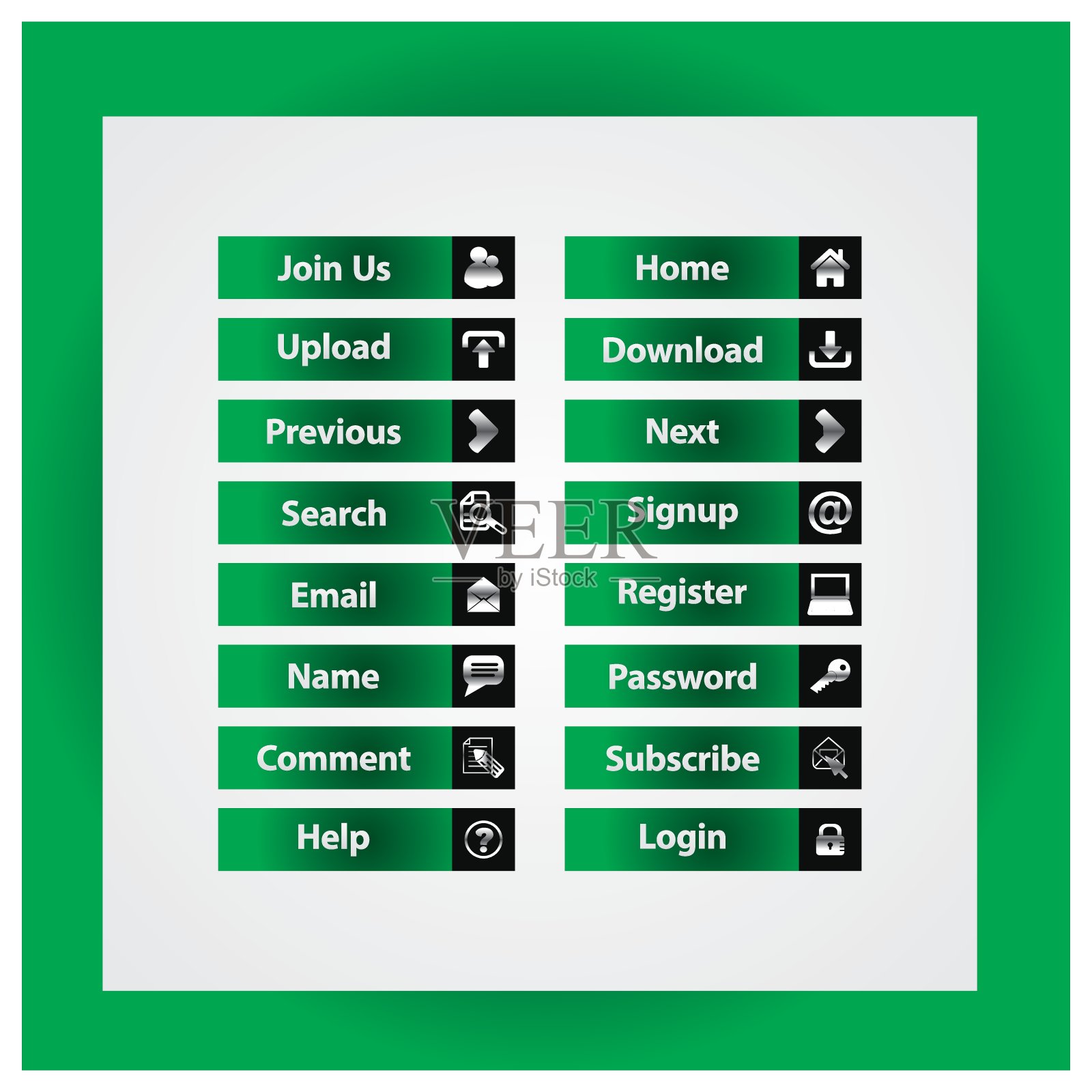 Internet Buttons闪亮的插图插画图片素材