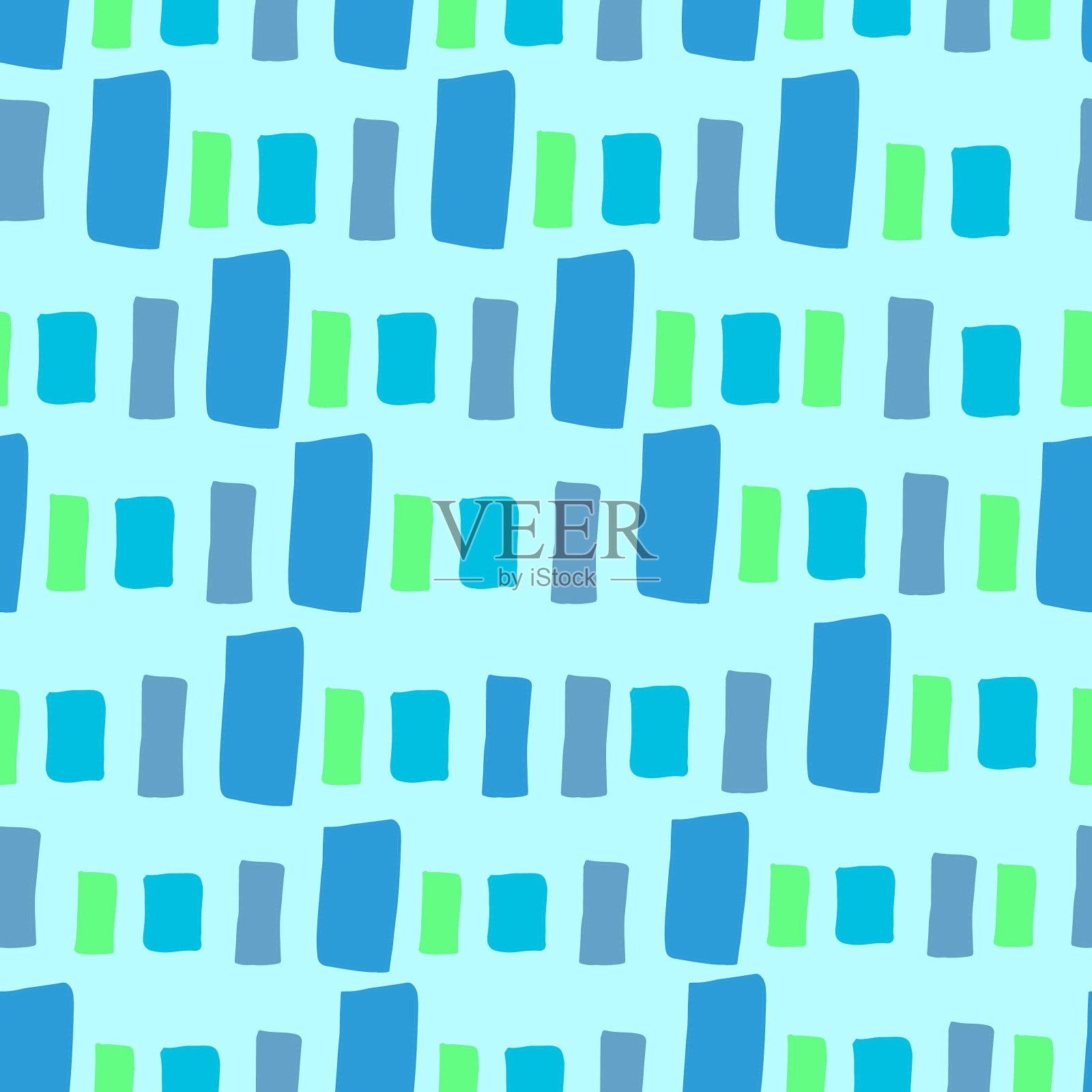 色彩柔和的明亮条纹。向量无缝模式。用于织物、纸张、婴儿服装、纺织品、包装、墙纸、背景和明信片。手绘插画图片素材