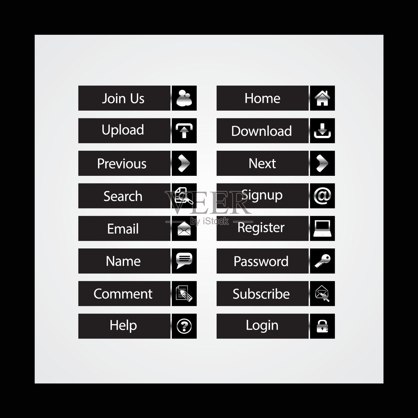 Internet Buttons闪亮的插图插画图片素材