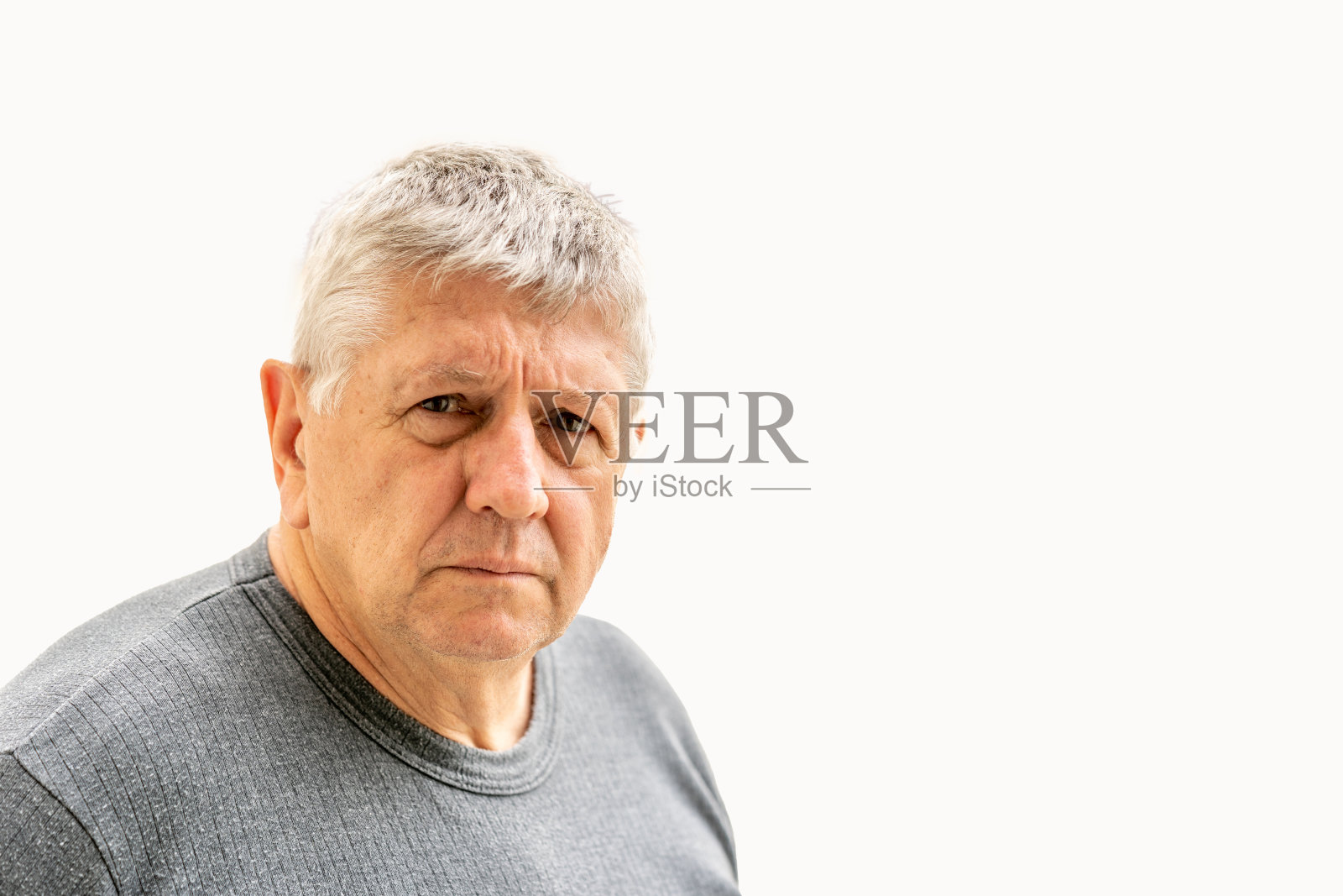 年长的白人男子画像照片摄影图片