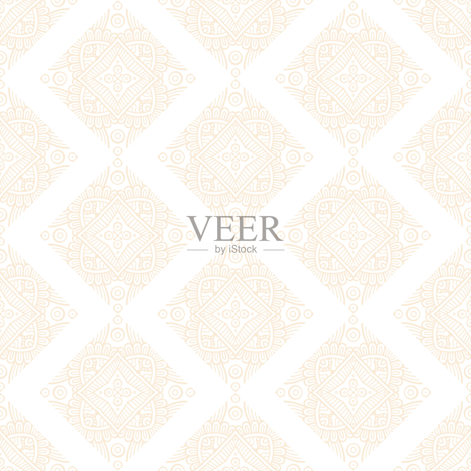 豪华装饰曼陀罗设计背景插画图片素材