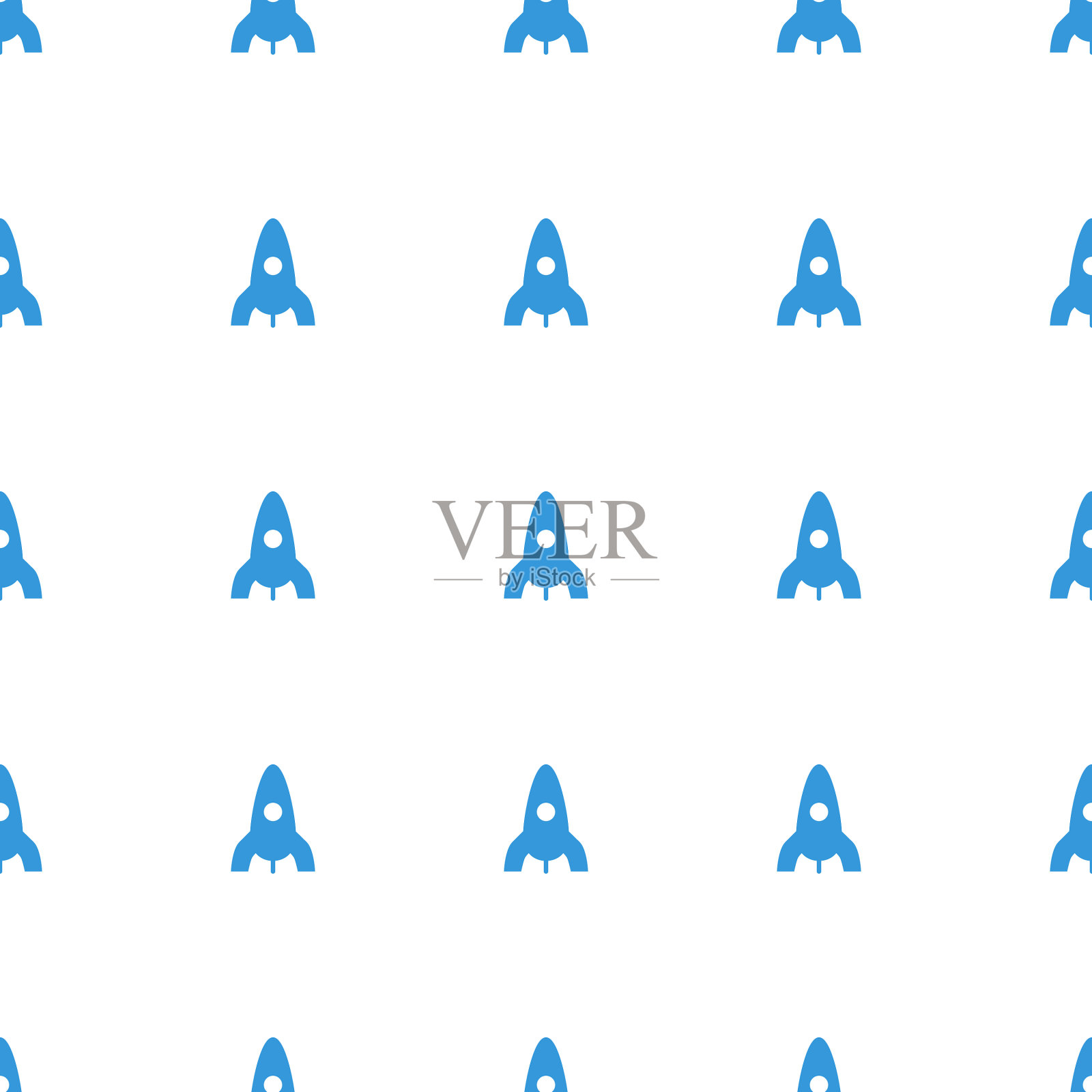 火箭图标图案无缝白色背景插画图片素材