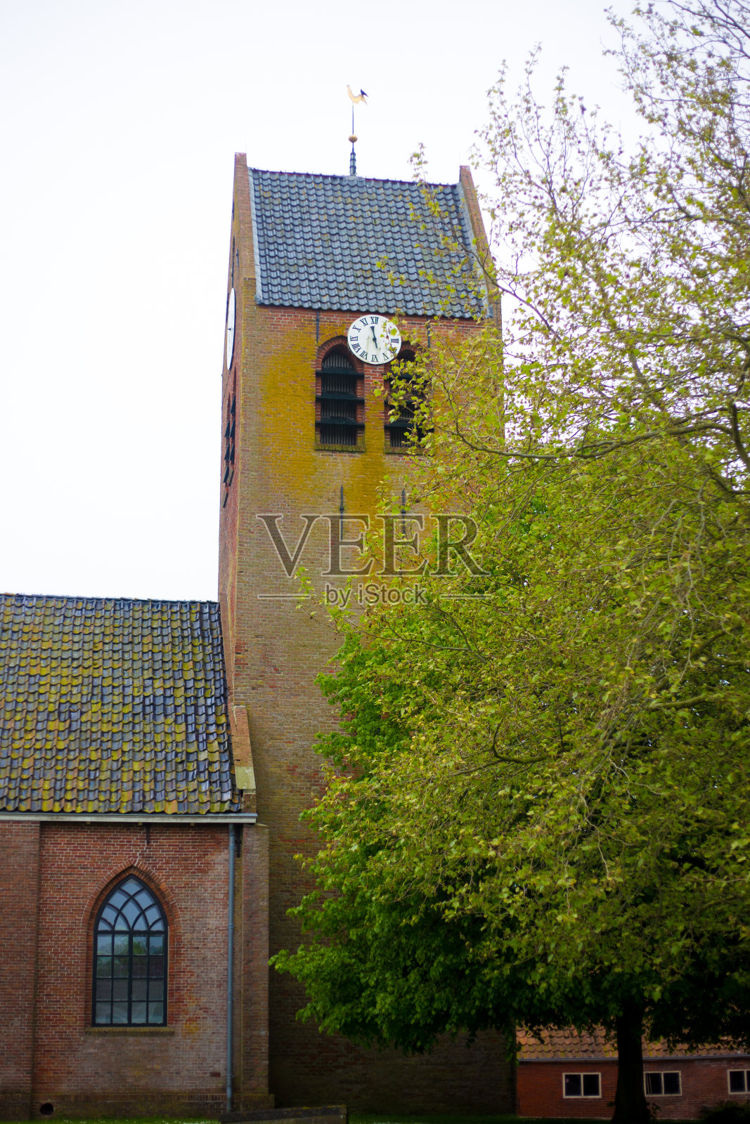 荷兰，格罗宁根:中世纪钟楼照片摄影图片