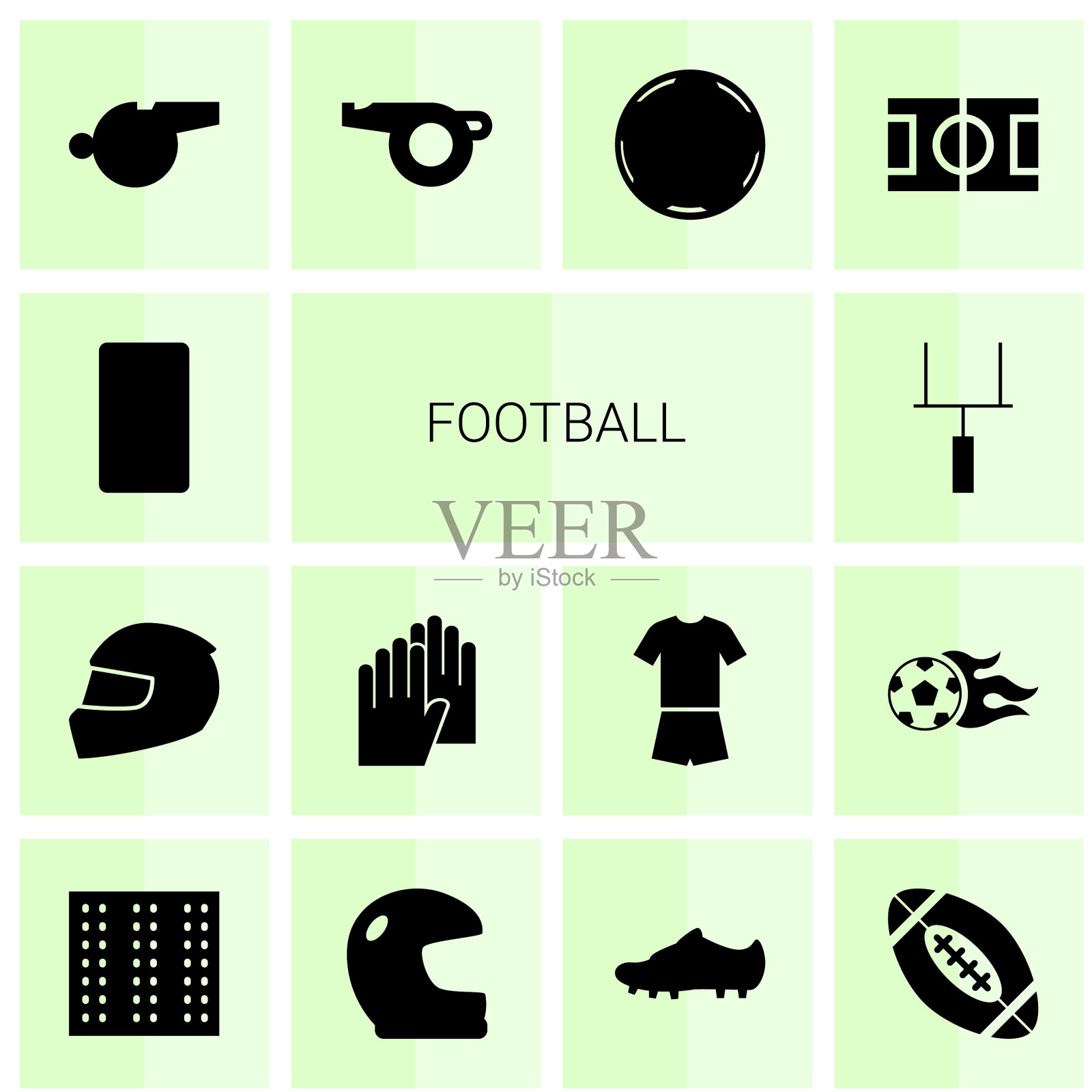 14个足球图标图标素材