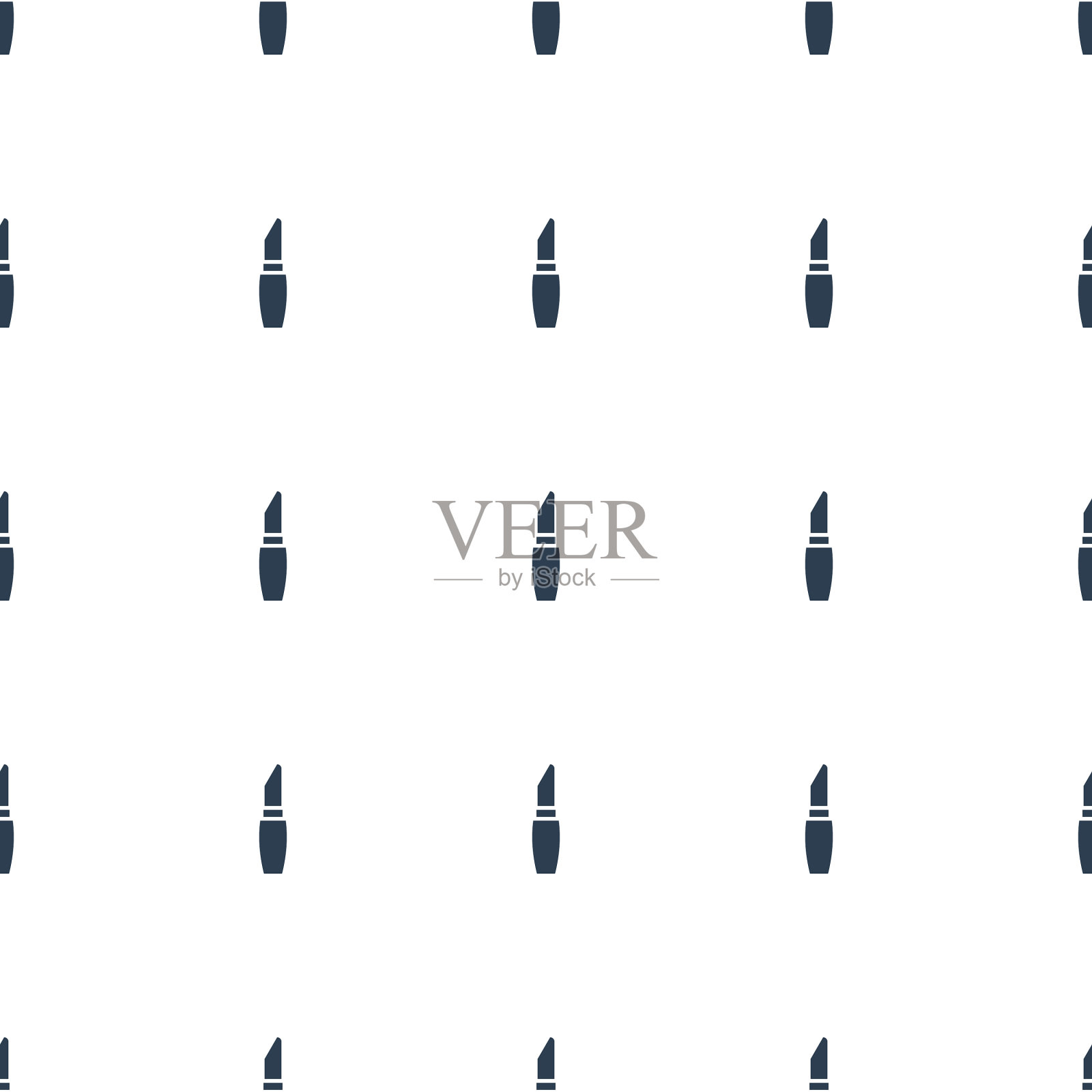 口红图标图案无缝白色背景插画图片素材