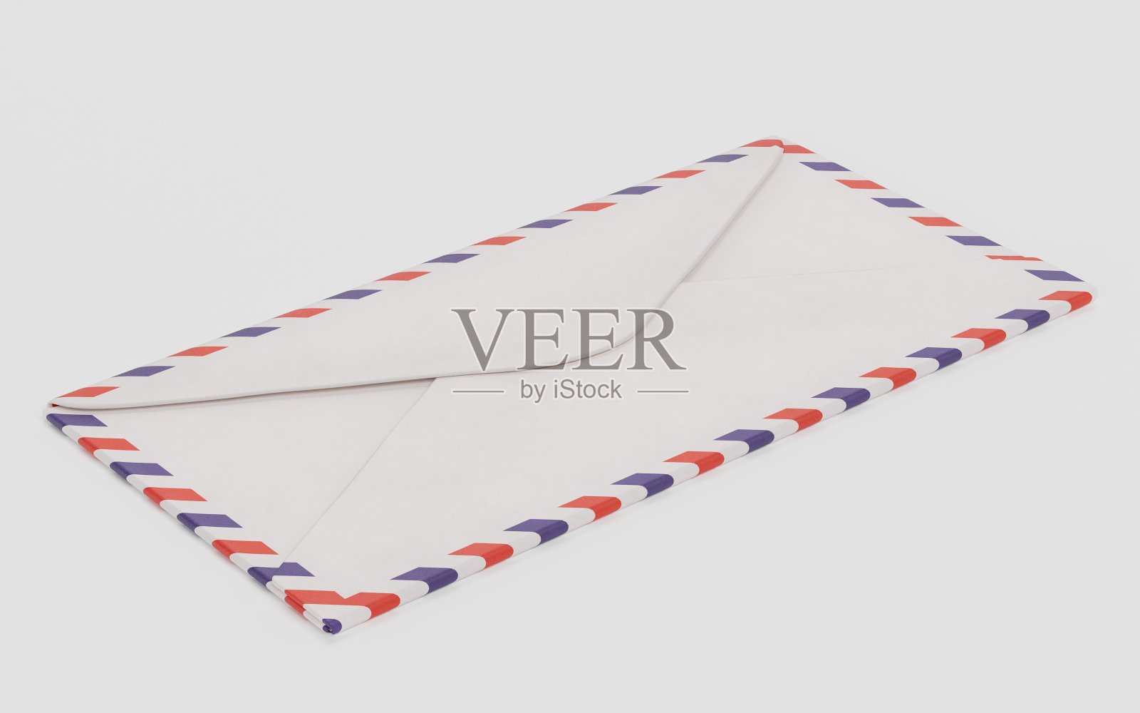 纸信封的现实3D渲染照片摄影图片