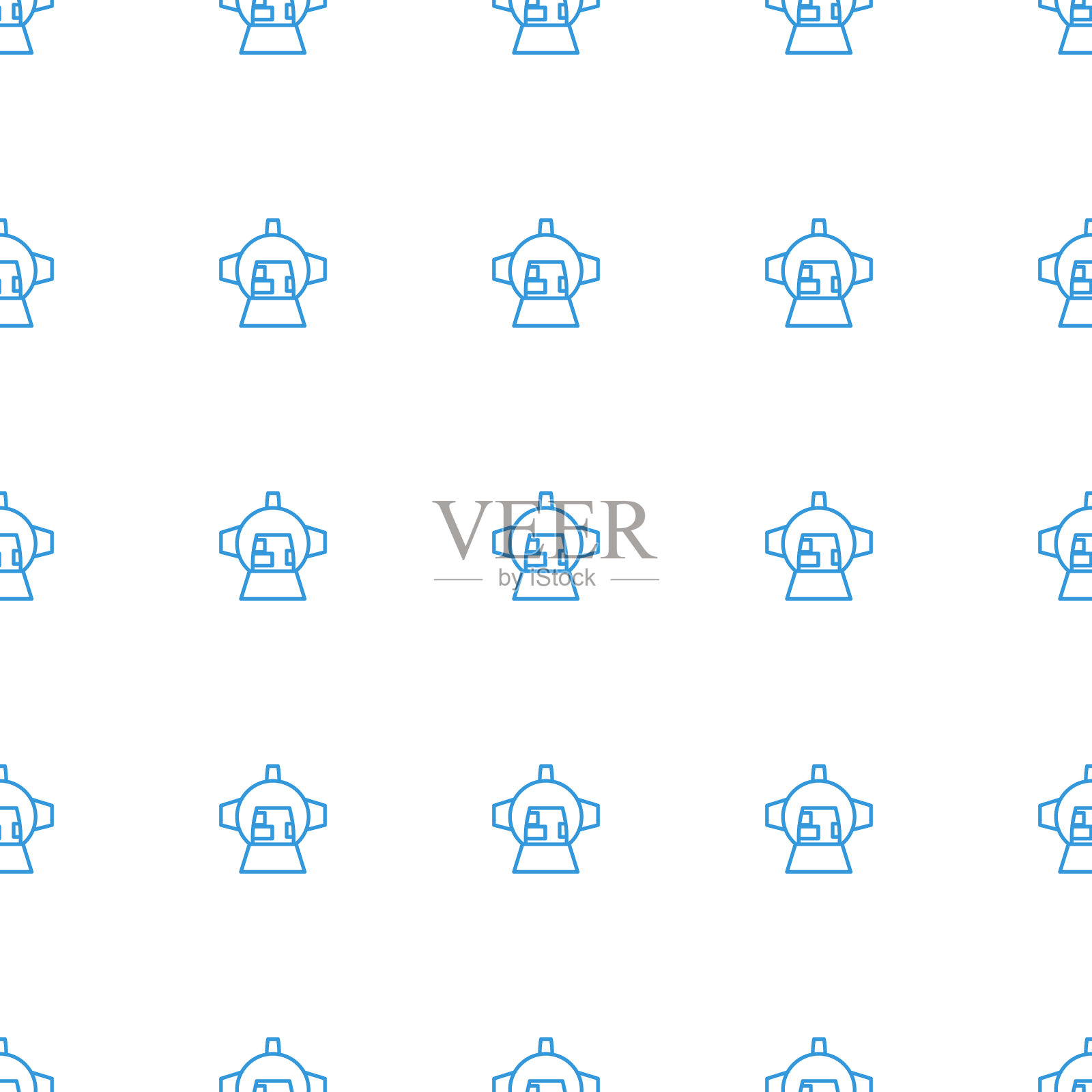 行李舱在飞机图标模式插画图片素材