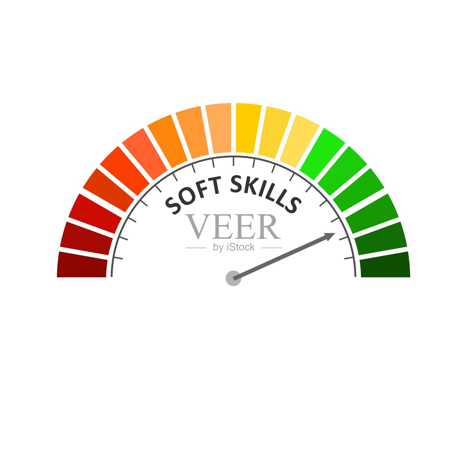 软技能水平表。经济社会观念插画图片素材