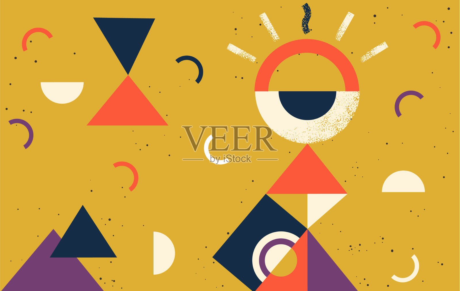 创意抽象设计装饰平面插画图片素材