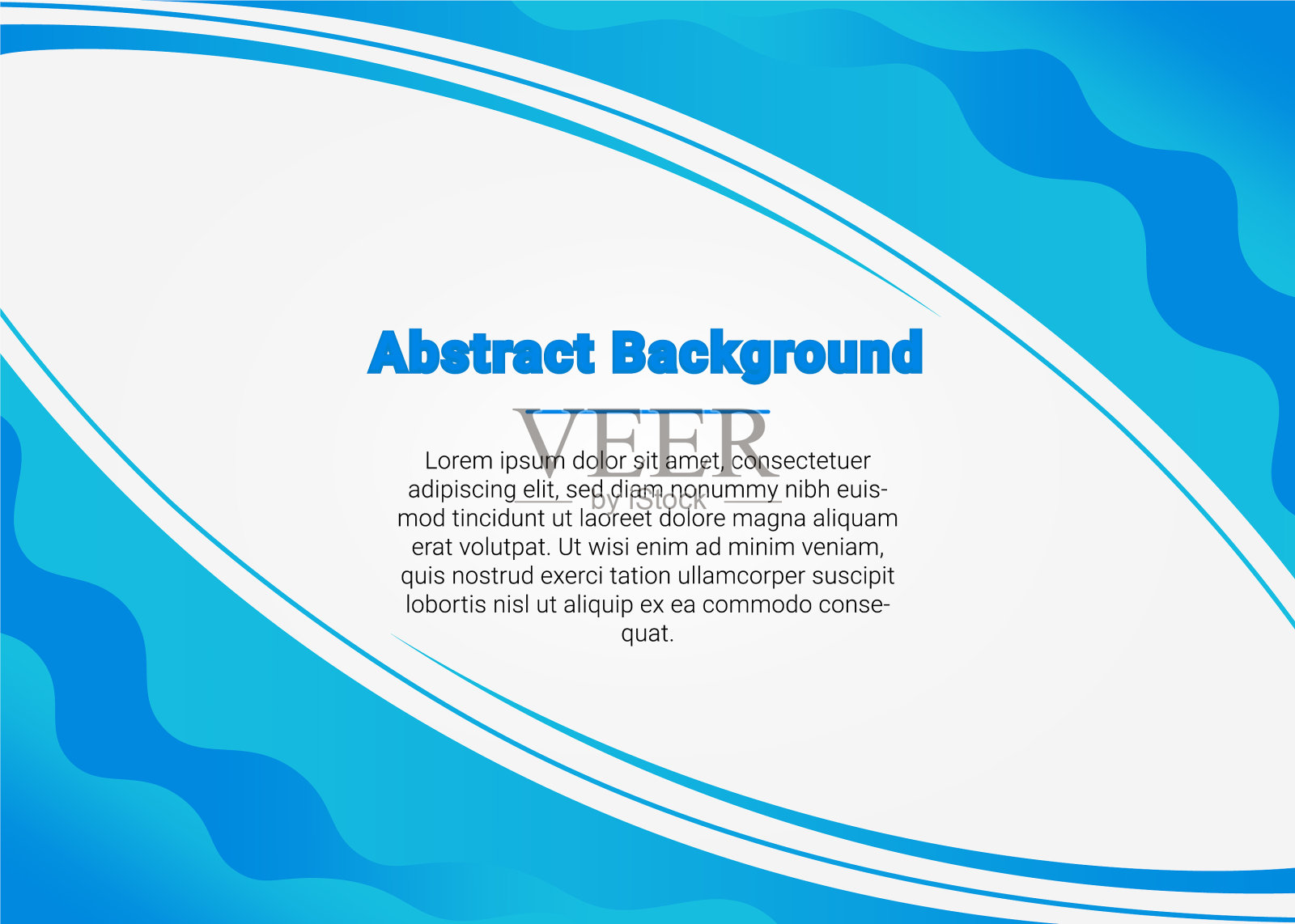 蓝色曲线的背景显示插画图片素材