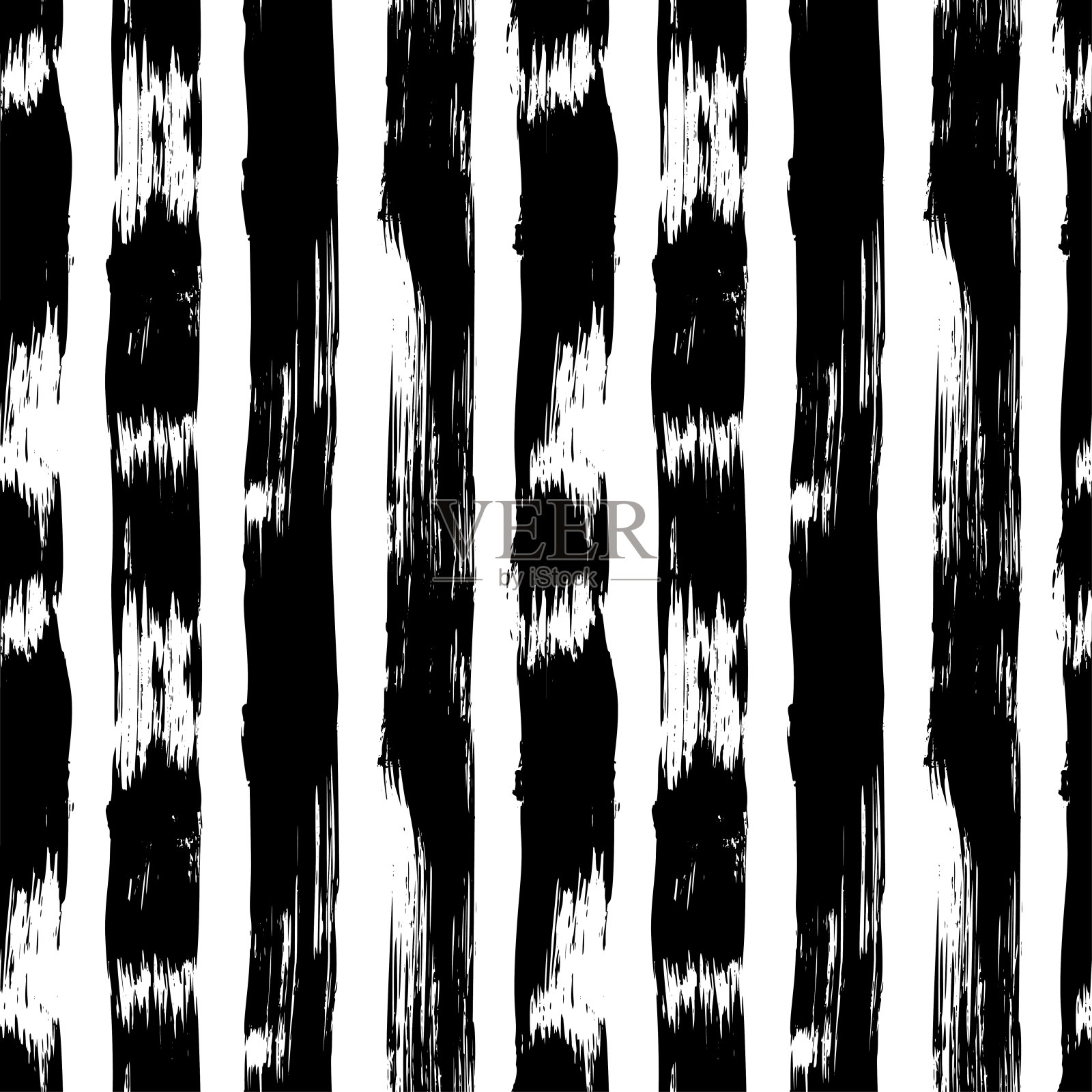 粗线条矢量无缝模式。插画图片素材