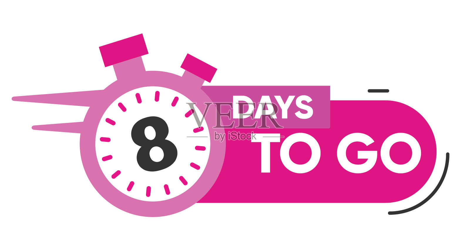 还剩八天，还有八天设计元素图片