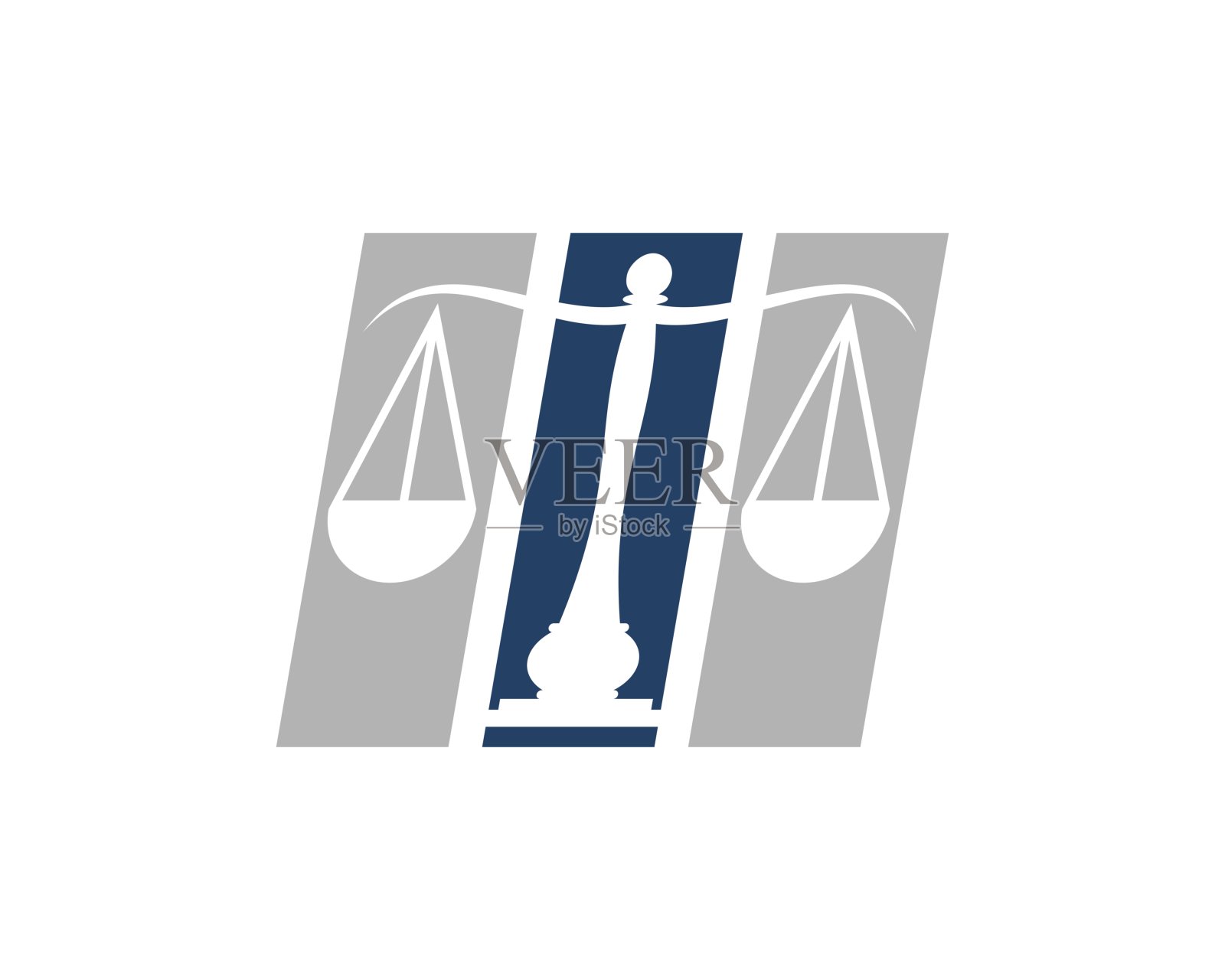 内部具有法律规模的三个矩形插画图片素材