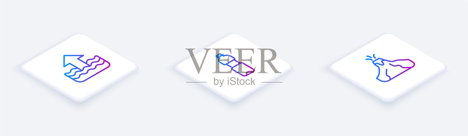 设定瓶内水位等距线上升图标素材