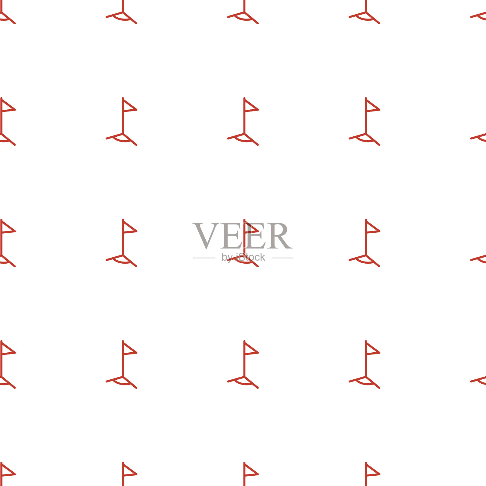 旗帜图标图案无缝白色背景插画图片素材