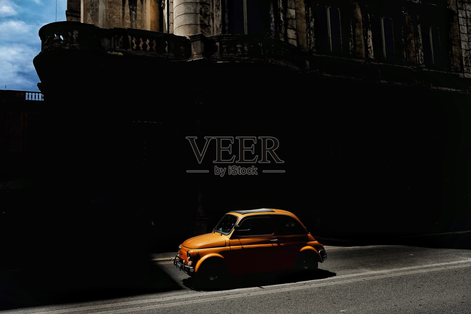 复古的黄色的车照片摄影图片