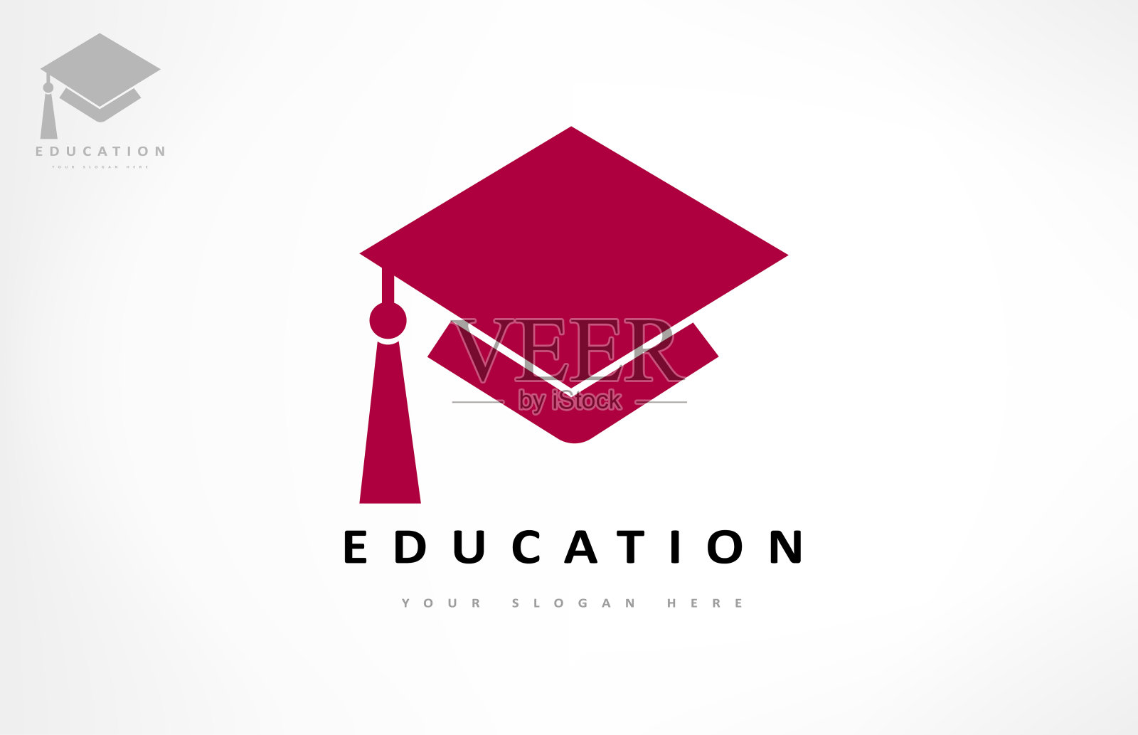 毕业帽教育矢量插画图片素材