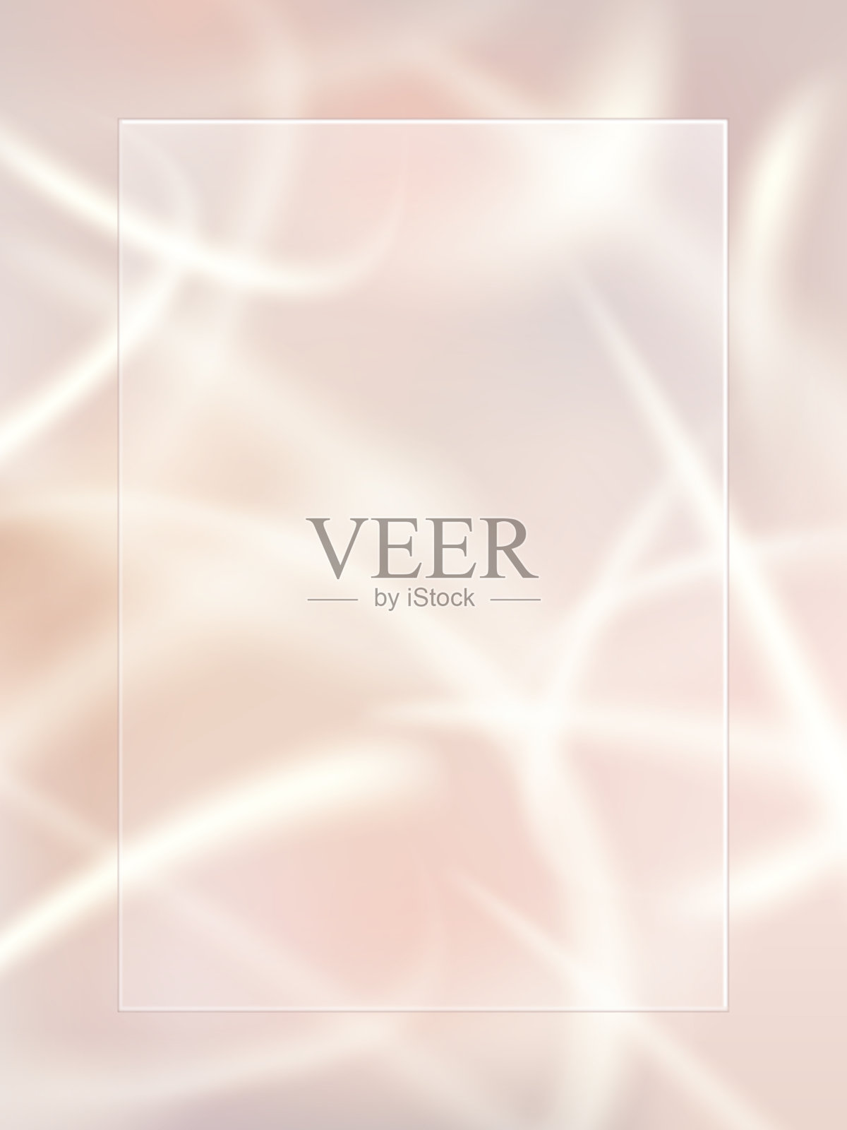 矢量工作室拍摄光束或射线效果粉彩和米色背景化妆品或保健产品显示。插画图片素材