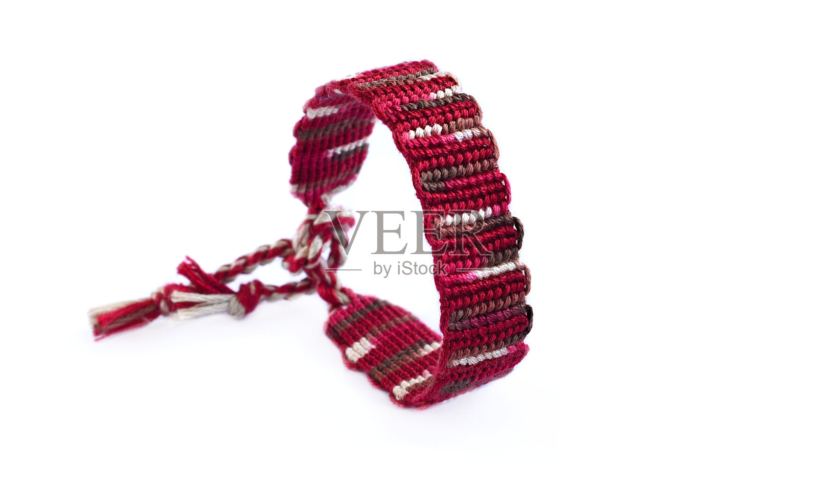 DIY编织友谊手链，独特编织。夏季配件照片摄影图片