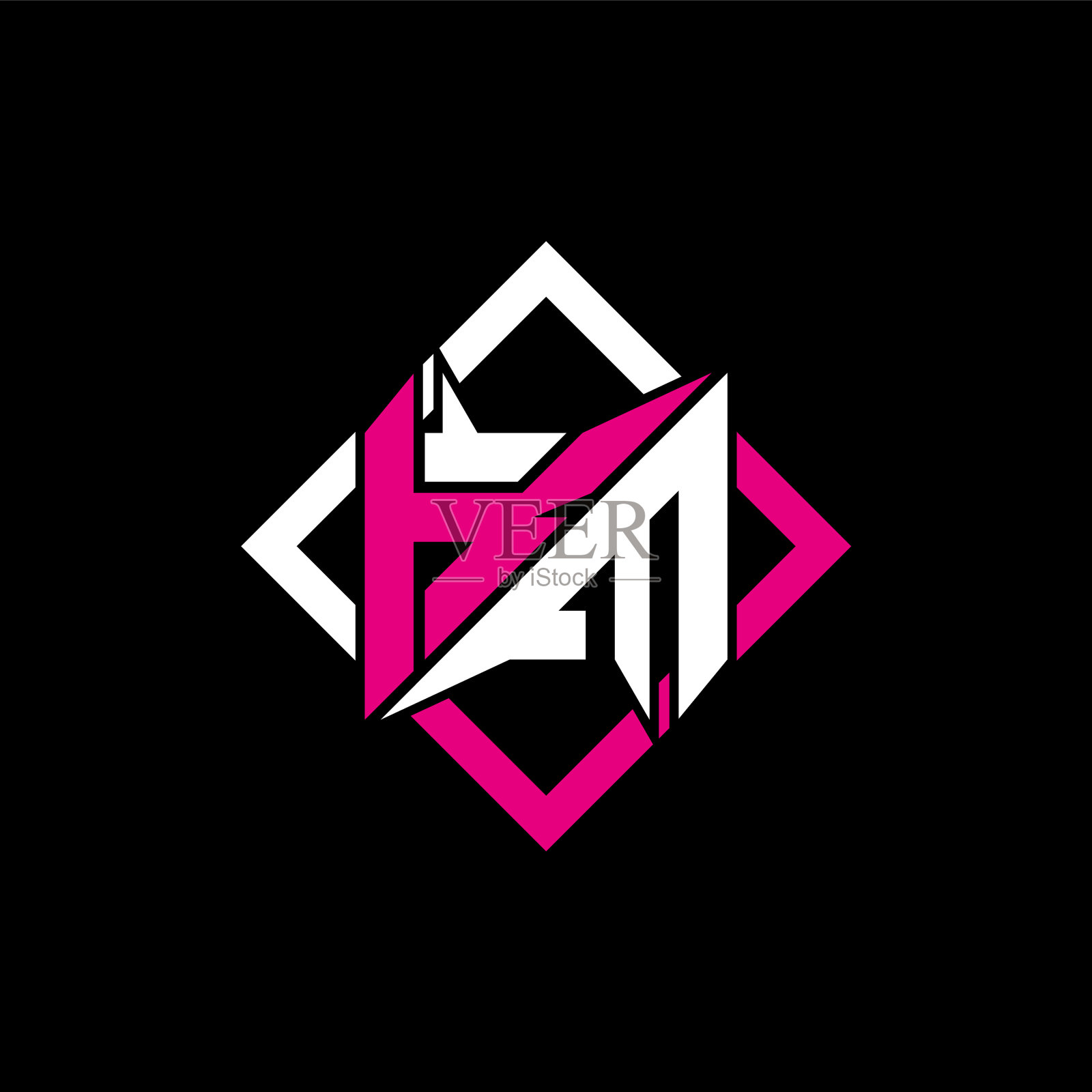 以k m为首字母的现代极简设计插画图片素材