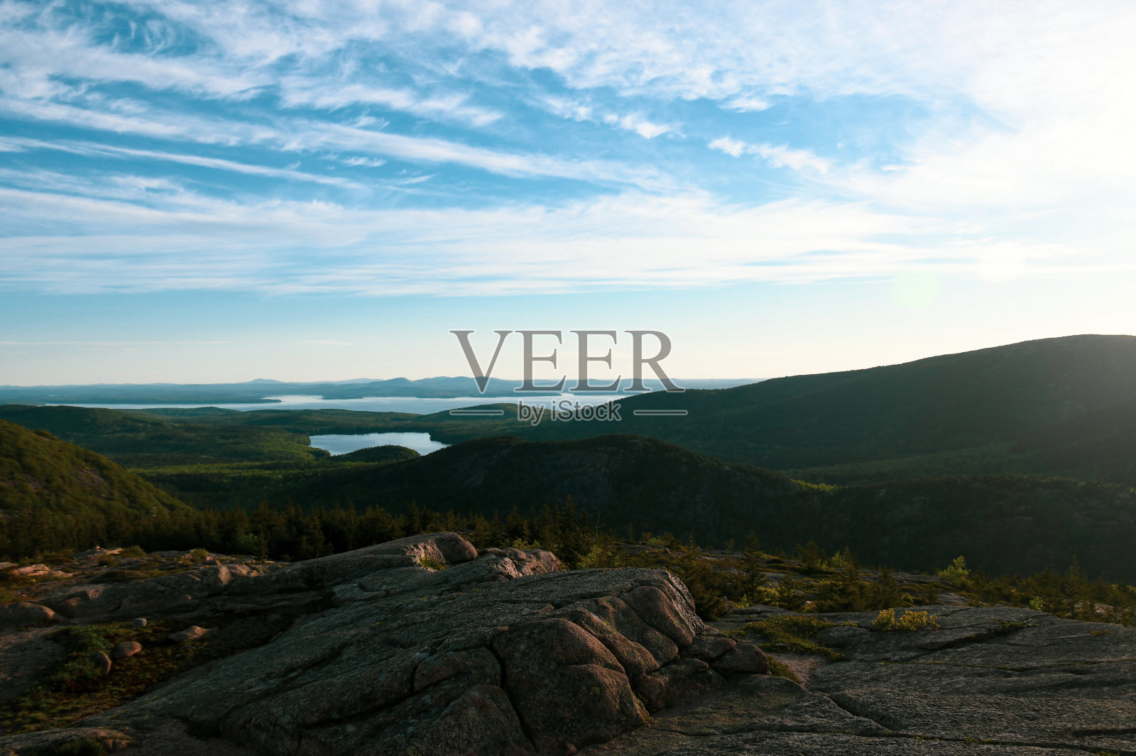 佩诺布斯科特山的景色照片摄影图片