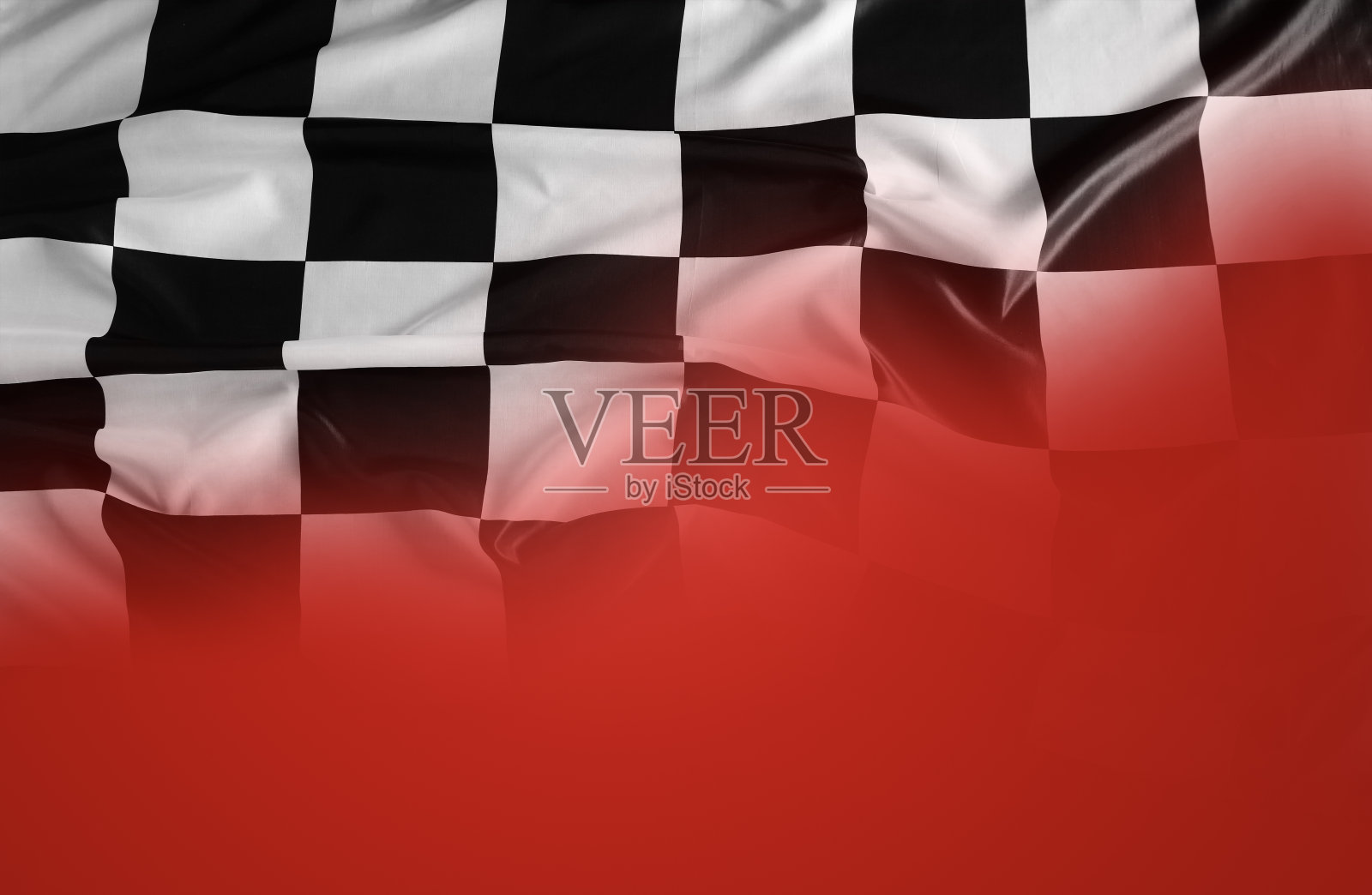 红色方格旗照片摄影图片